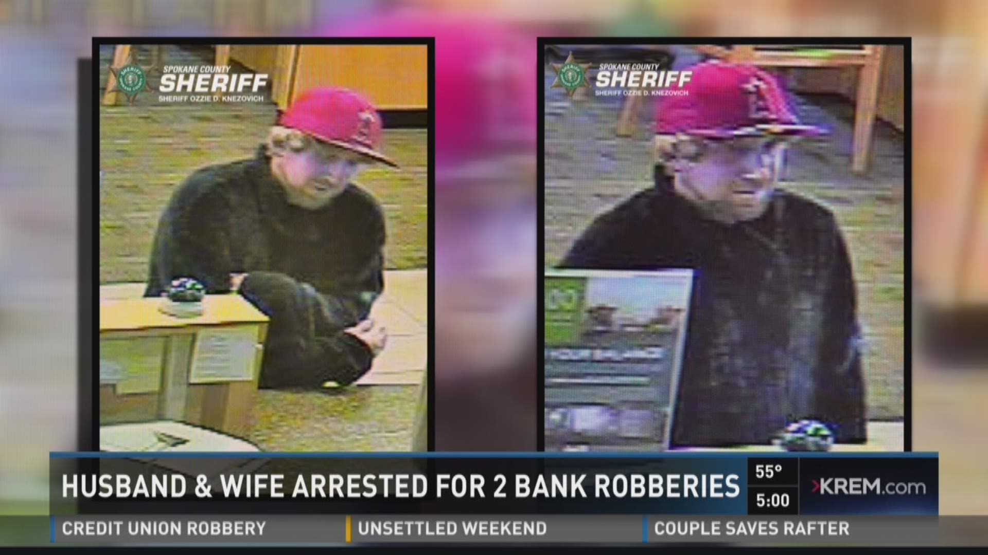 Husband and wife arrested for 2 bank robberies