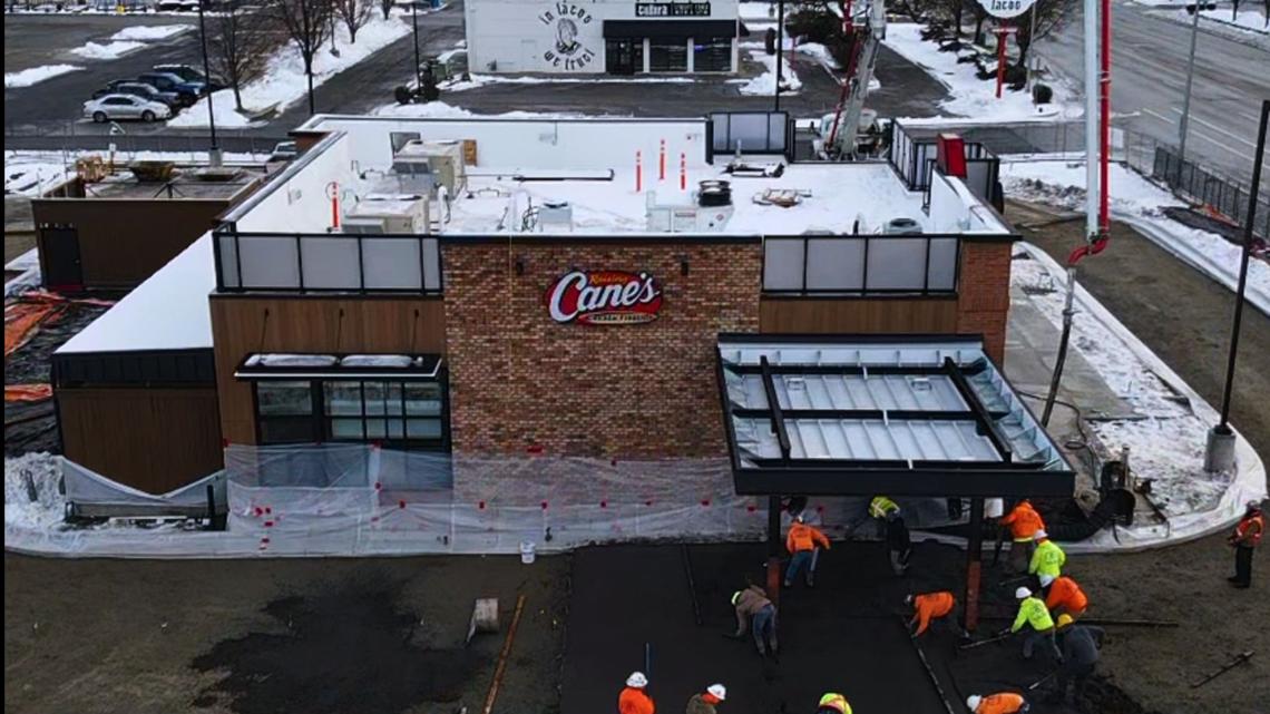 Construction on Coeur d'Alene Raising Cane's location expected to finish soon
