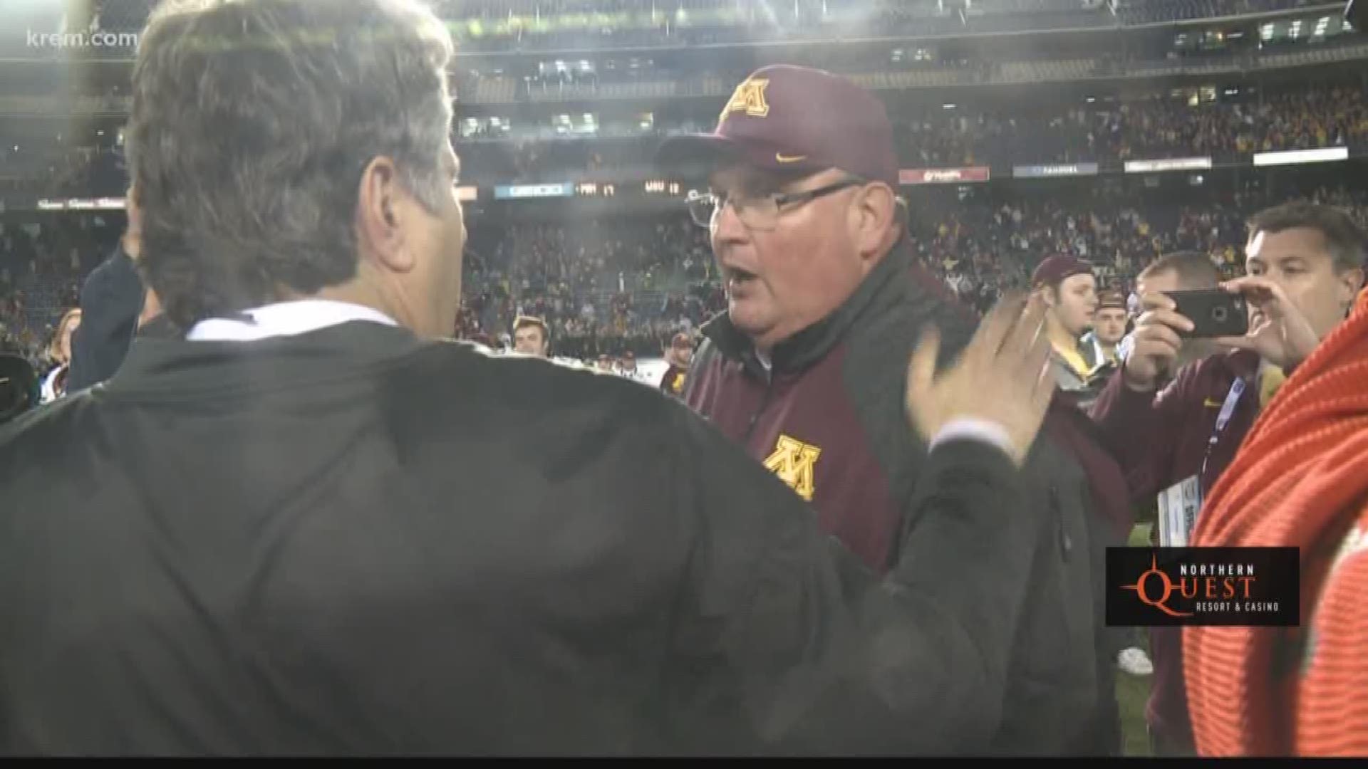 Claeys' last game at Minnesota was their Holiday Bowl win over WSU in 2016.