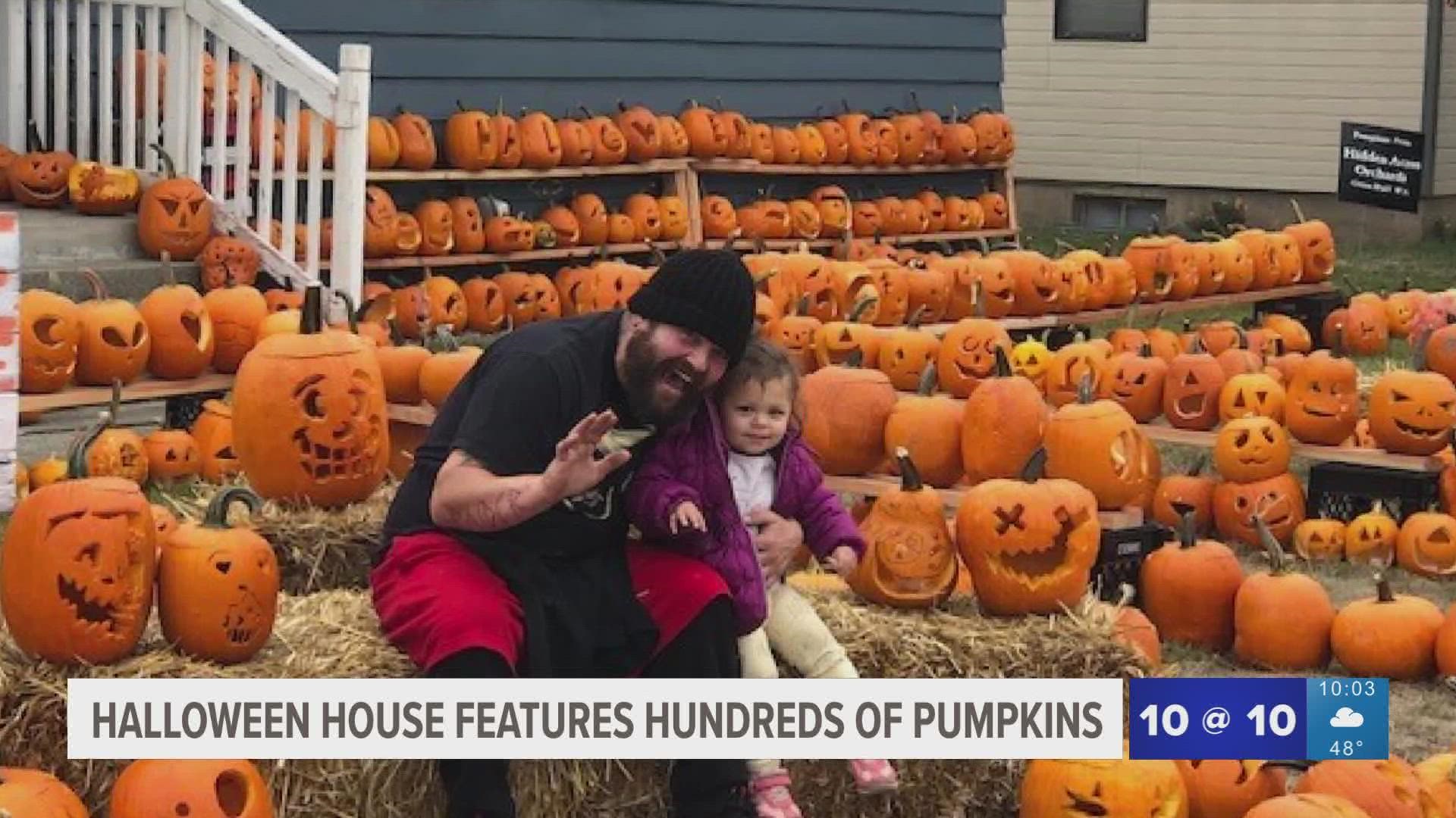 Spokane Pumpkin House wows residents with large display of creative