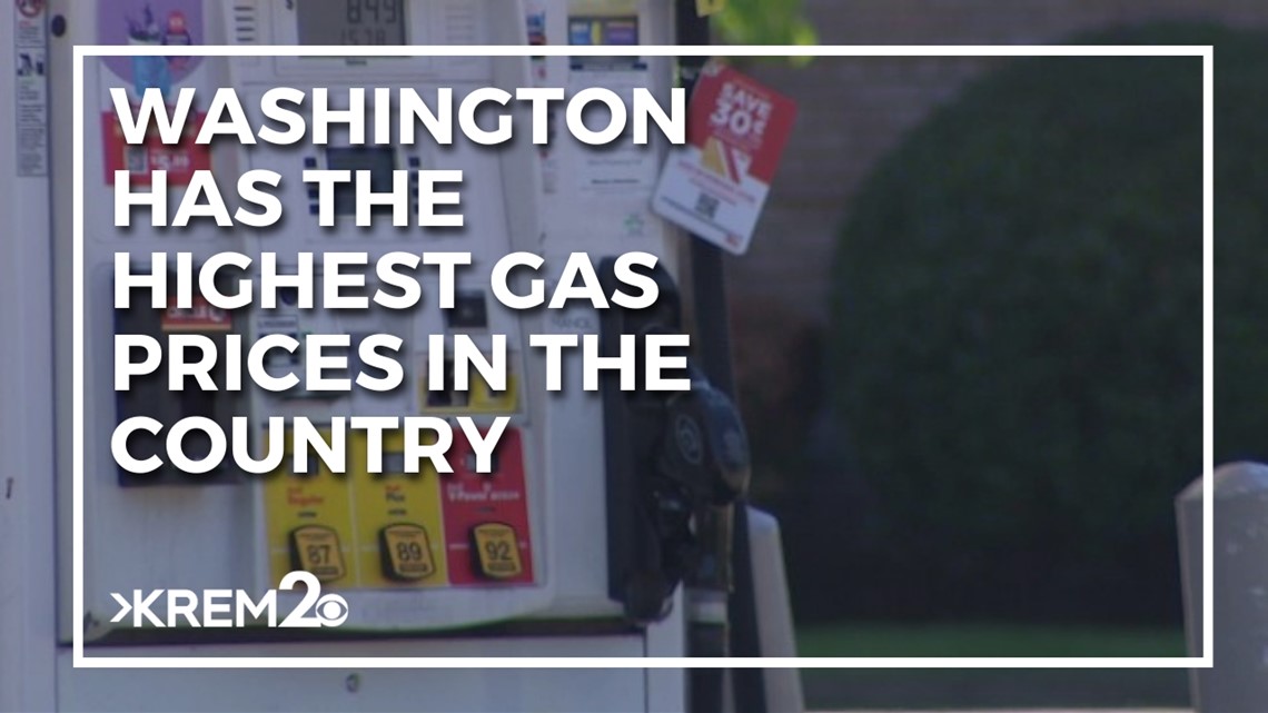Washington hits the highest gas prices in the nation | krem.com