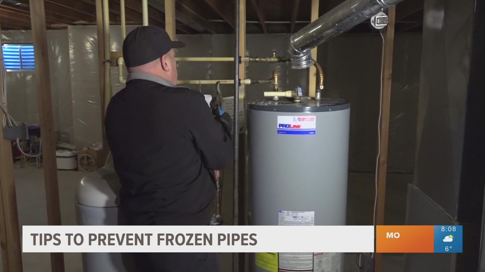 Tips to prevent frozen pipes during cold weather