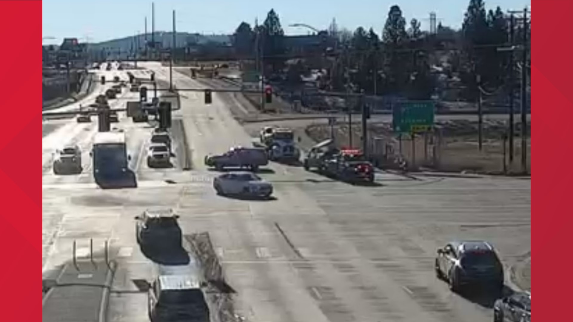 Spokane Valley police investigating rollover crash near I90