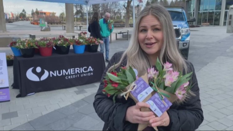 Numerica celebrates International Women's Day with a pop-up flower shop