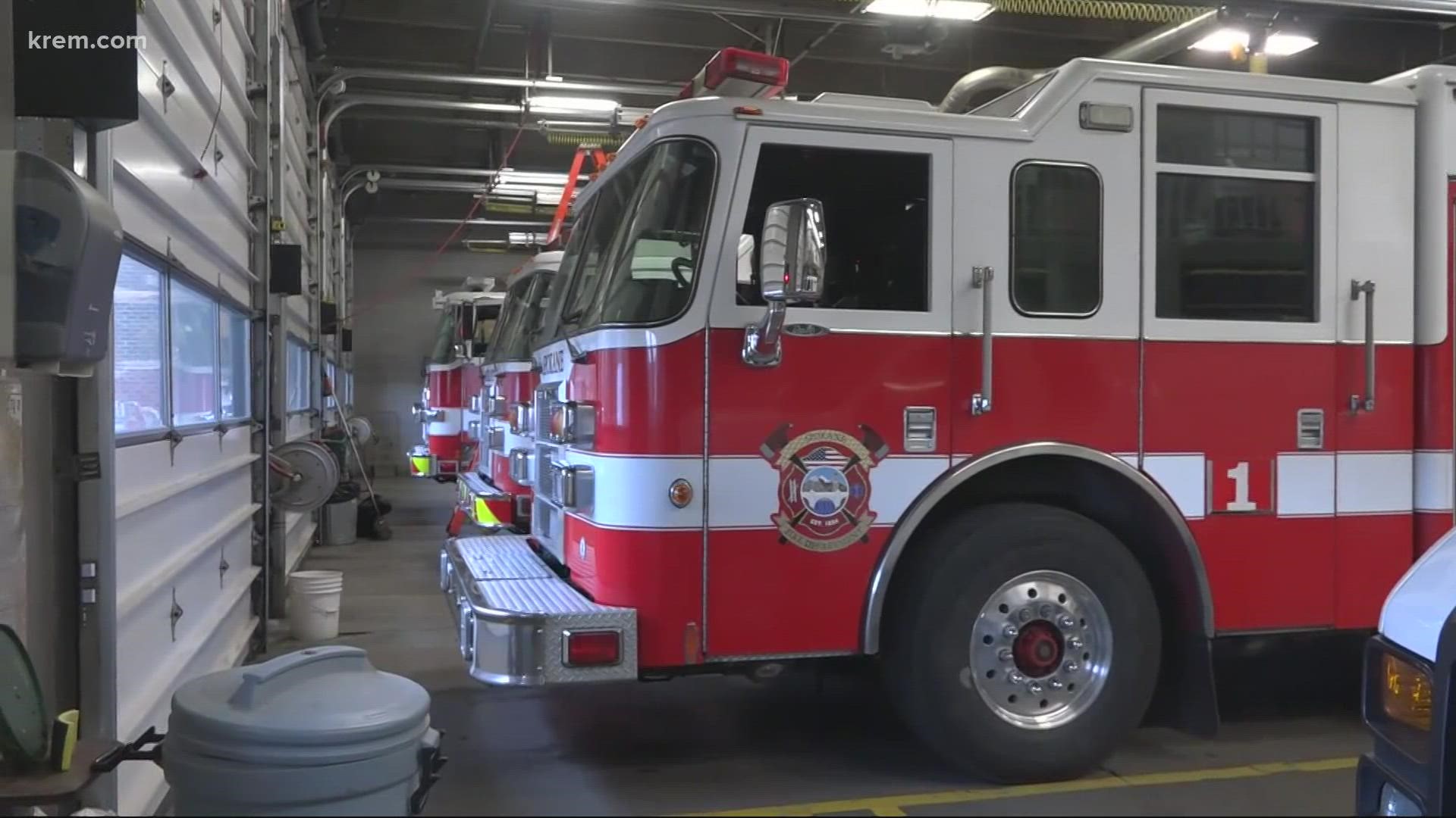 The city of Spokane reported it could lose 48 firefighters due to the state’s vaccination mandate. As of Tuesday, that number has dropped to 38.