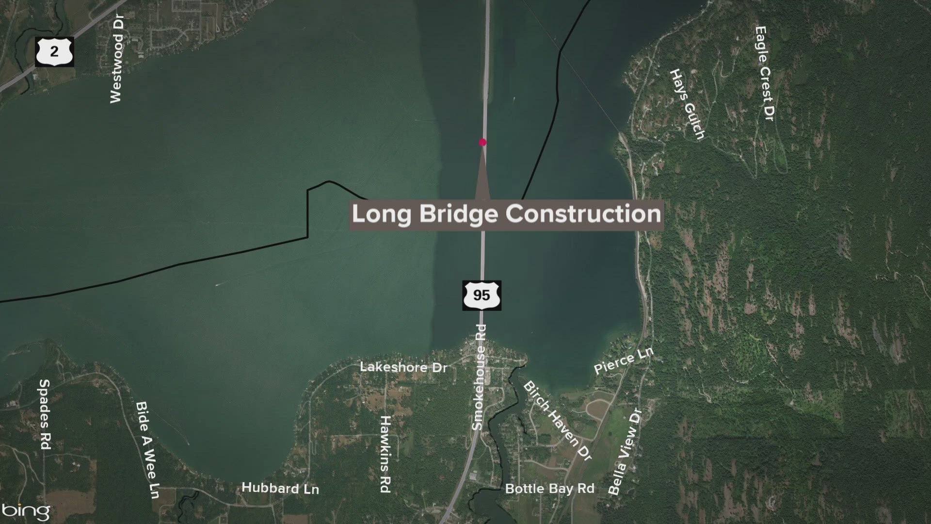 Starting on August 12, the Long Bridge in Sandpoint will be reduced to one lane overnight from 6 p.m. to 6 a.m.