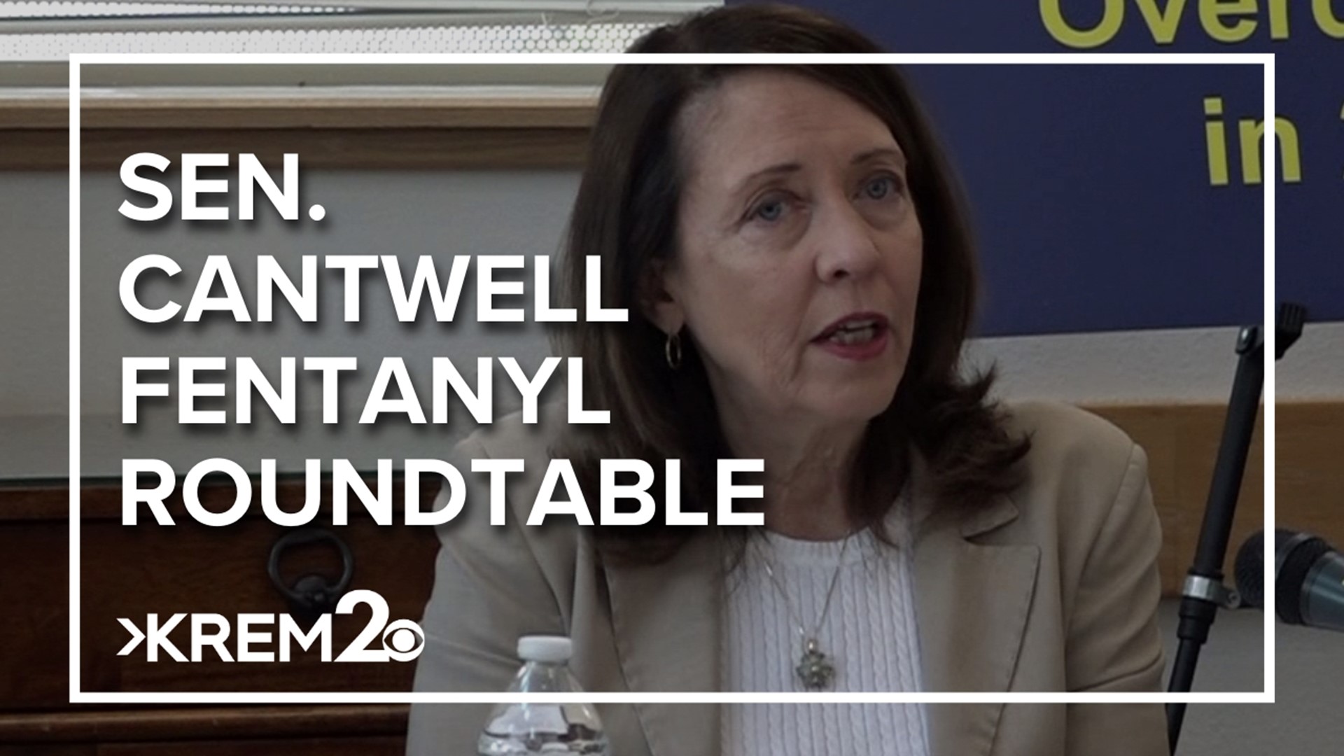 U.S. Senator Maria Cantwell stopped in Spokane as part of a series of Fentanyl round tables to hear how the deadly opioid is impacting the region.