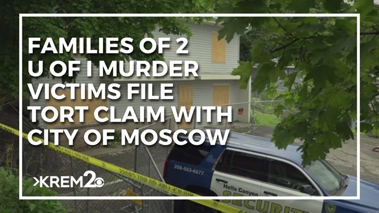Families of 2 Idaho murder victims file notice of tort claim with the city of Moscow