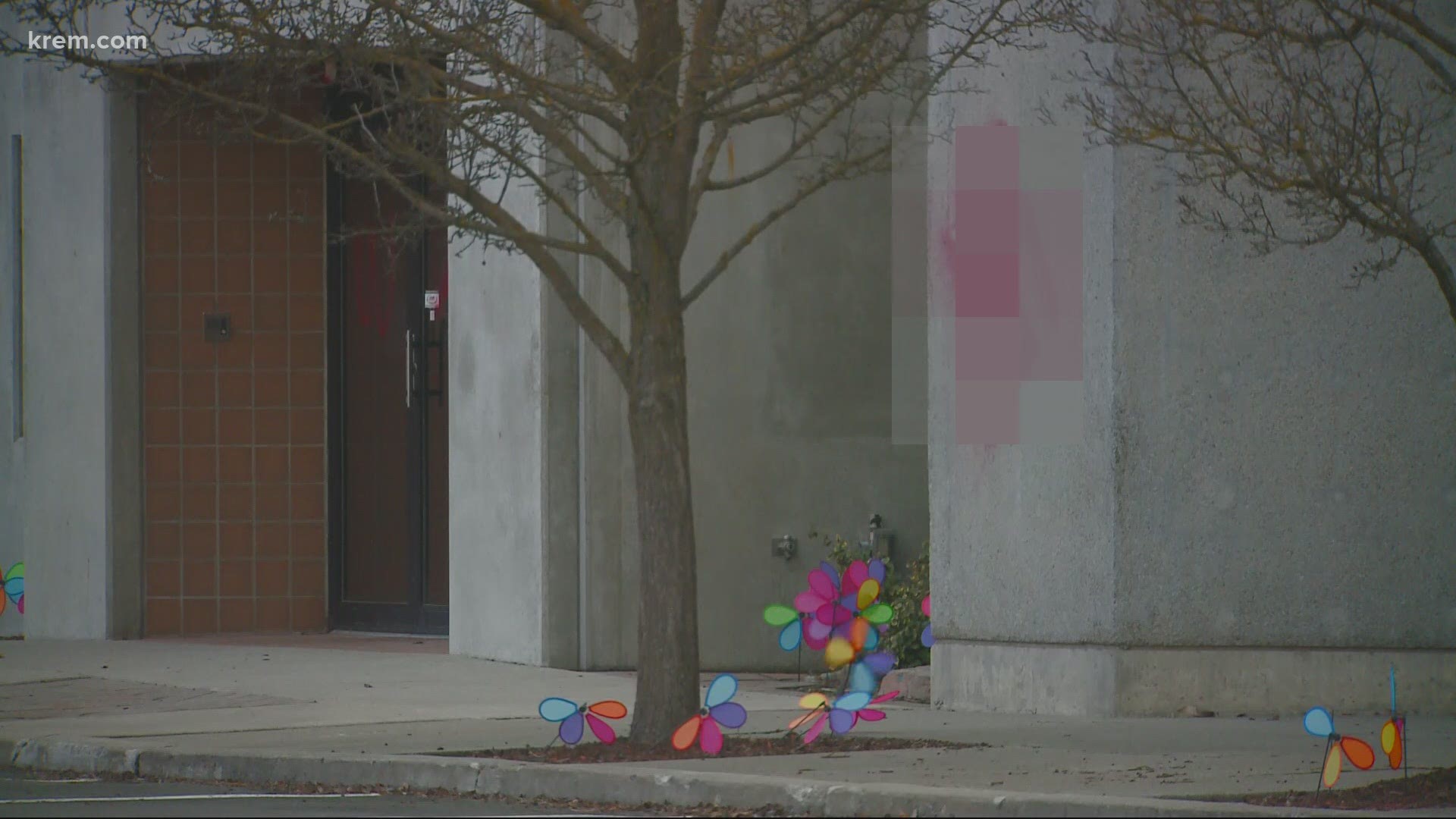 Police previously said they were investigating the vandalism as malicious harassment and it falls under Washington state's definition of a hate crime.