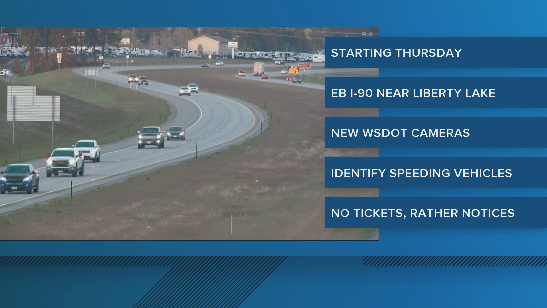 WSDOT speed cameras to go on I90 near Liberty Lake
