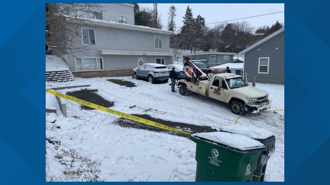 Police tow vehicles from U of I murder crime scene | krem.com