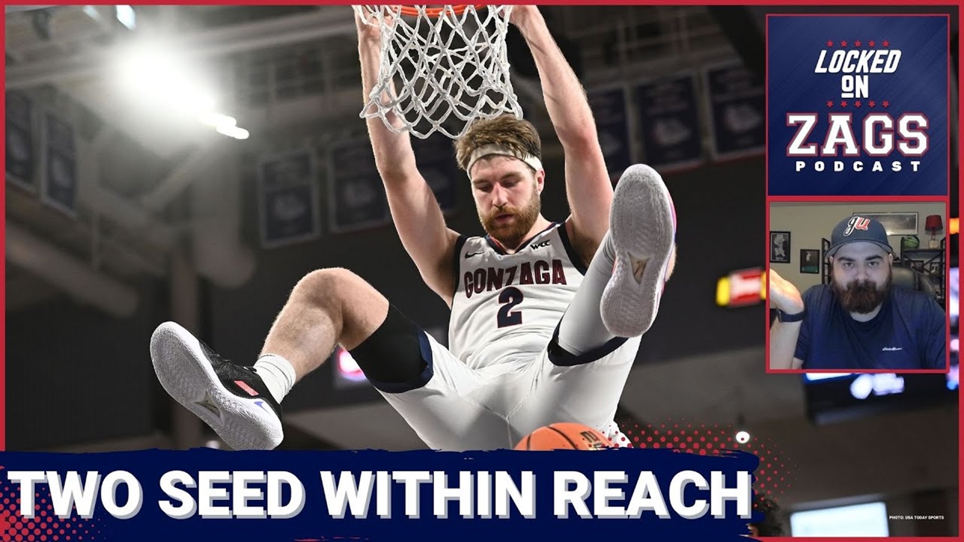 The path to a two seed is absolutely there for Gonzaga  - especially if Arizona falters in the Pac-12 Tournament or the Baylor Bears in the Big-12.