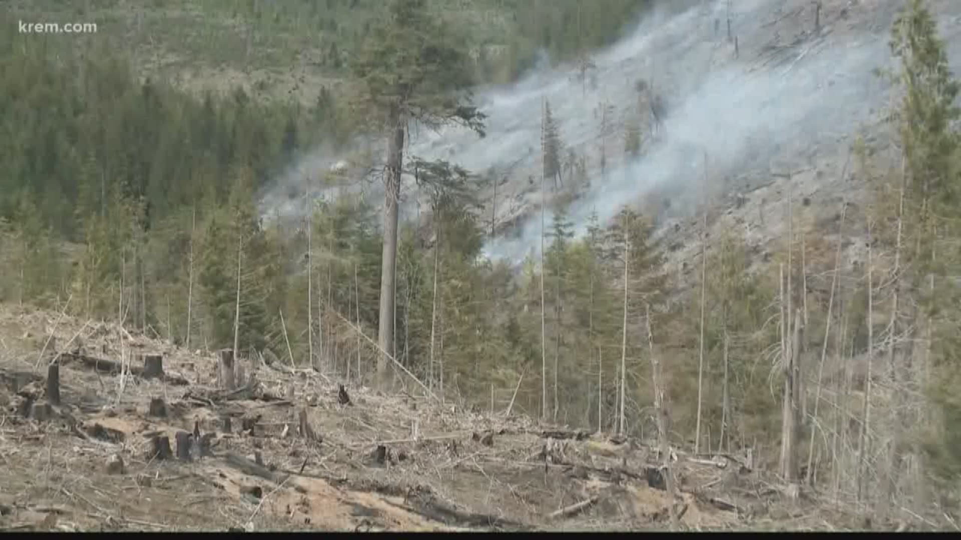 KREM Reporter Taylor Viydo went down to Latah County as the Prospect Fire burns more than 370 acres of land/