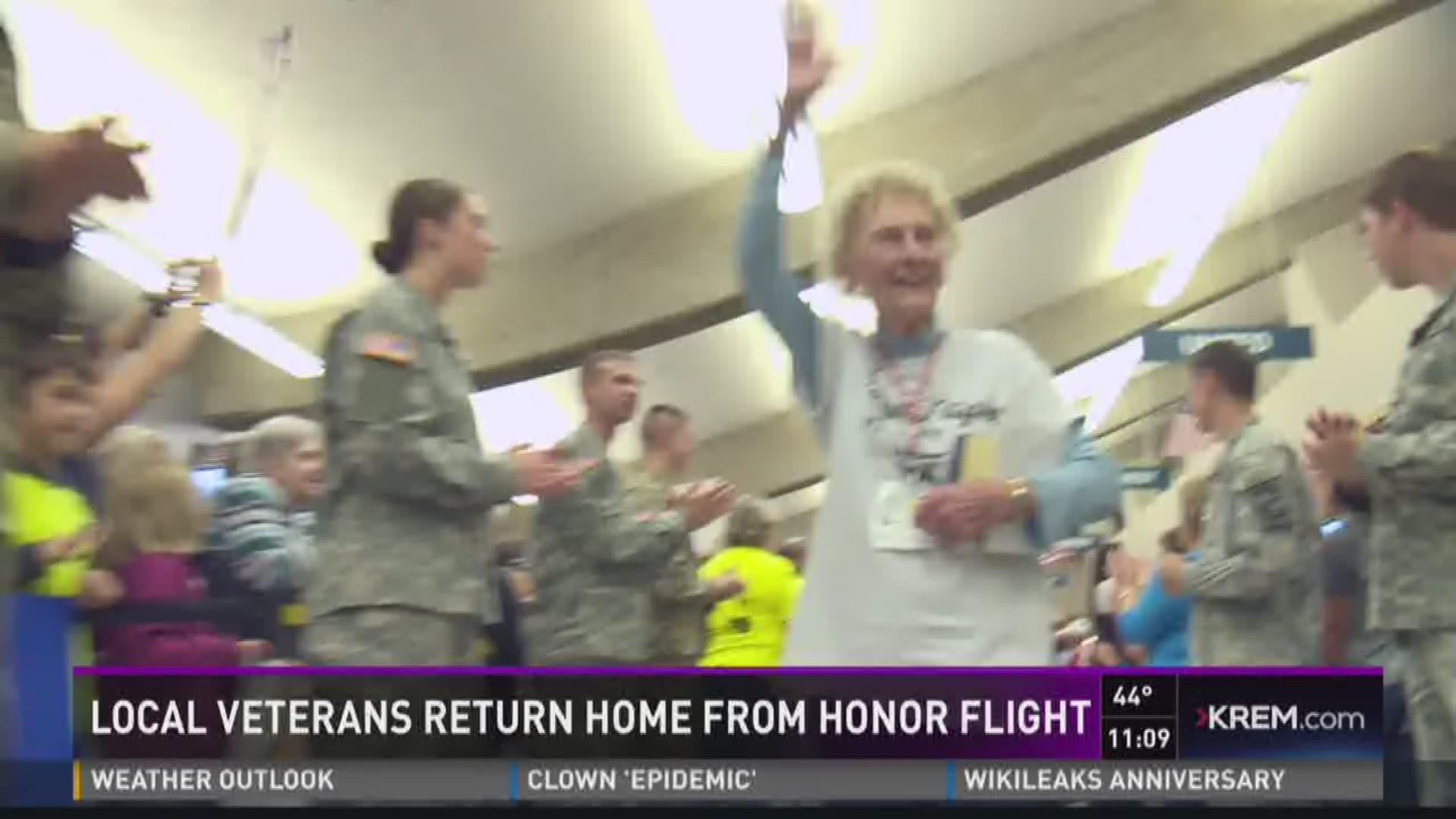 Local veterans return home from Honor Flight