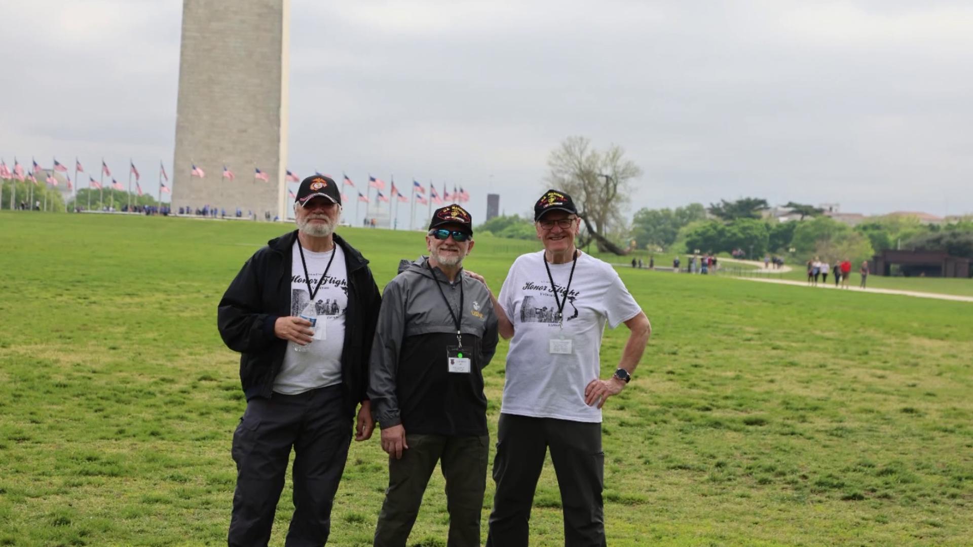 Three Marine brothers reflect on service, sacrifice, and brotherhood as they reunite at the iconic Marine Corps War Memorial during an Honor Flight journey.