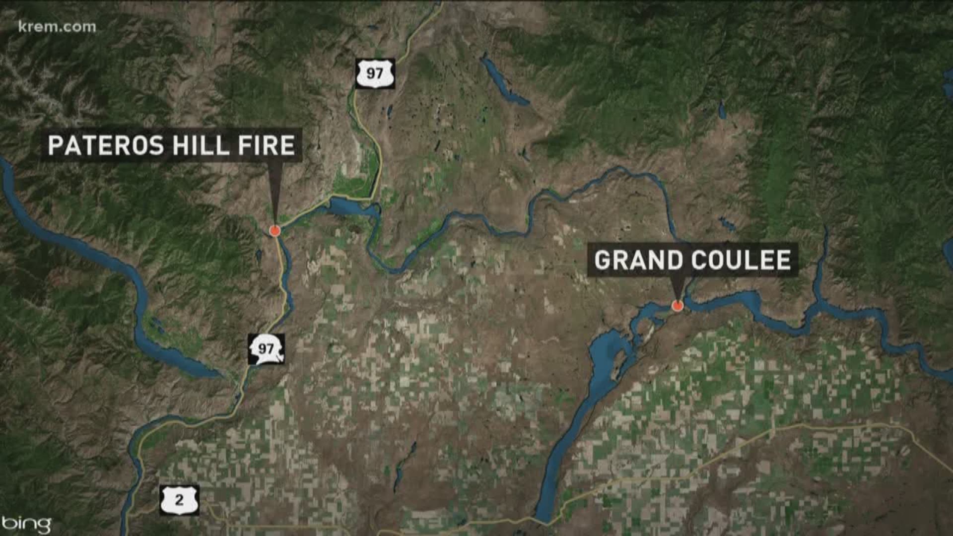 Pateros Hill Fire burns 70 acres in Okanogan County