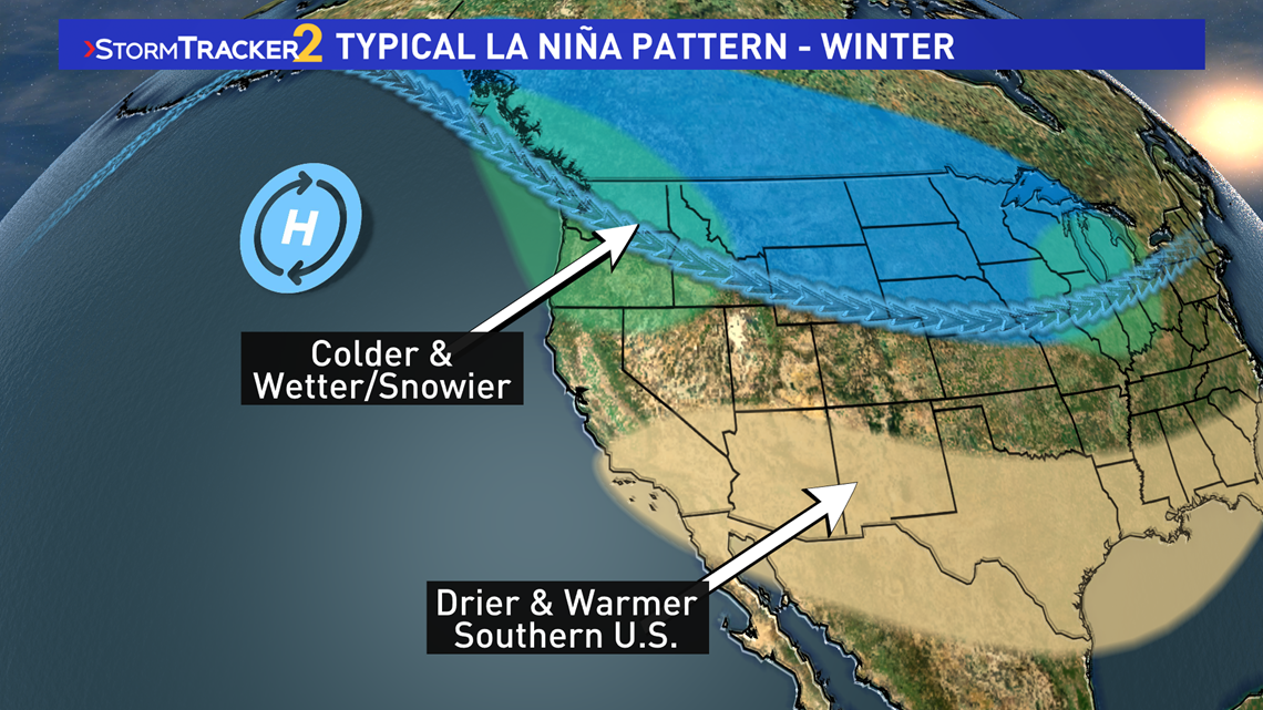 How bad will winter be? NOAA predicts La Nina will play role in season's  weather for 3rd straight year