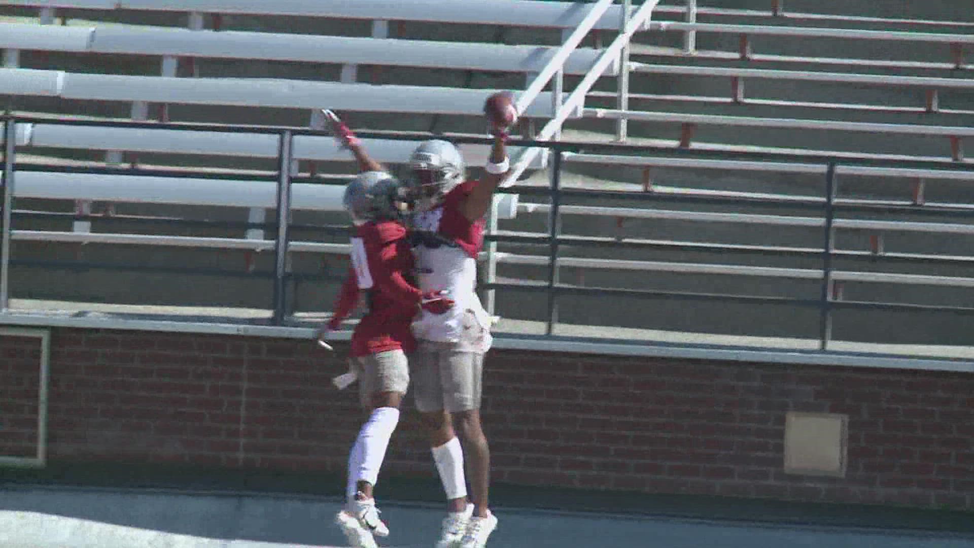 The Cougs scrimmaged for the first time as they sit three Saturdays away from their regular season opener