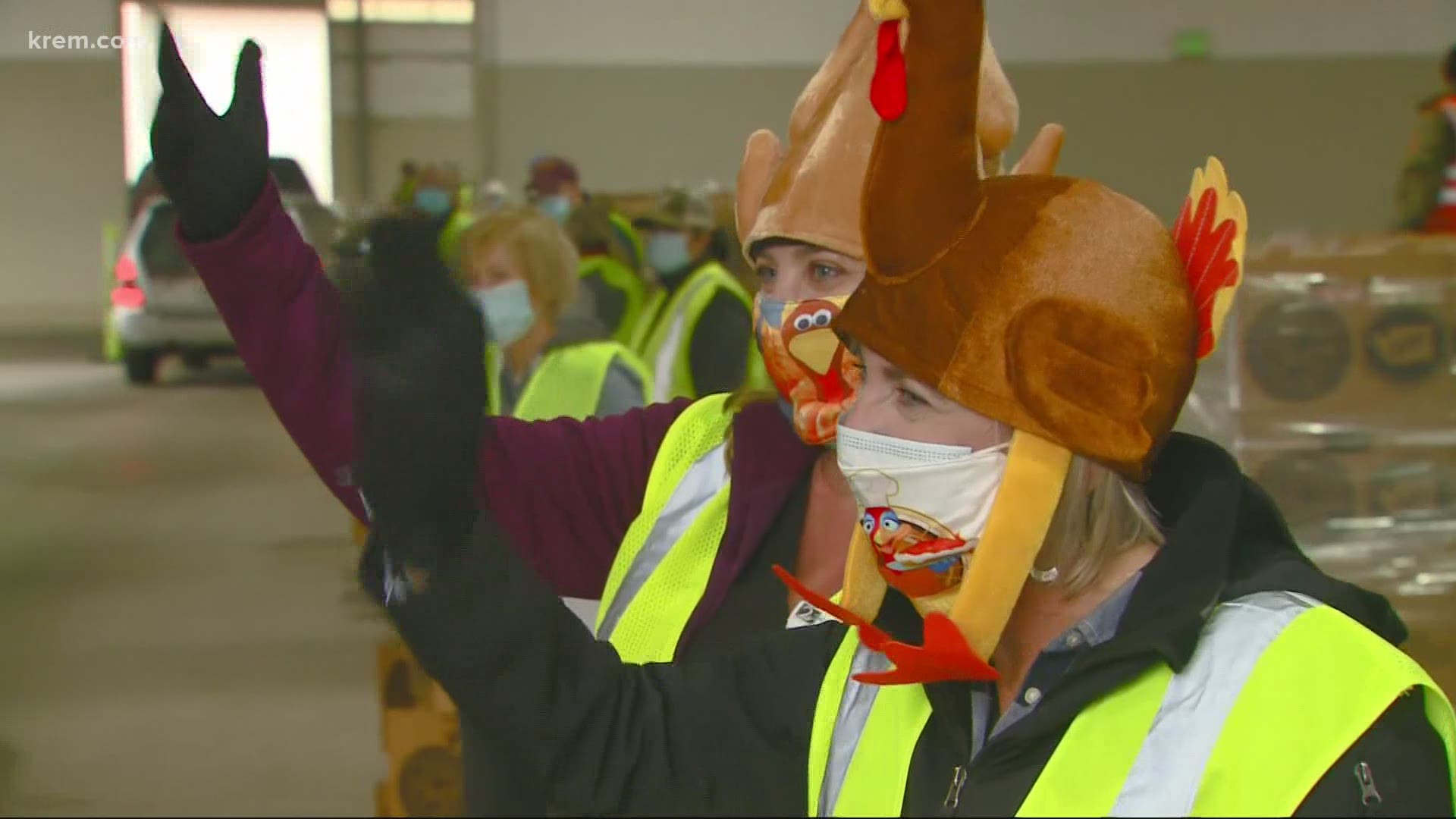Before 3 p.m. 11,000 Thanksgiving dinners were handed out for families in need.