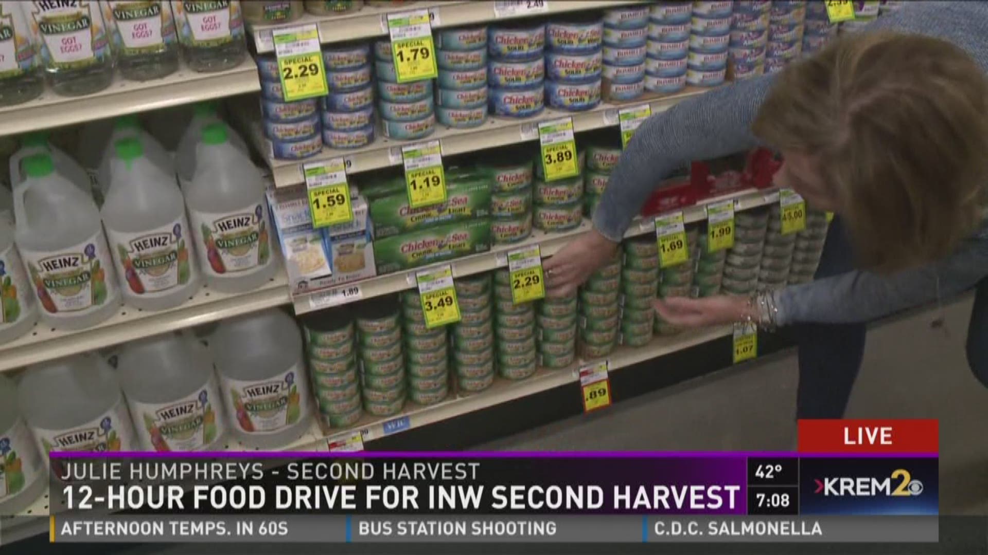 It will benefit the Inland Northwest Second Harvest Food Bank.