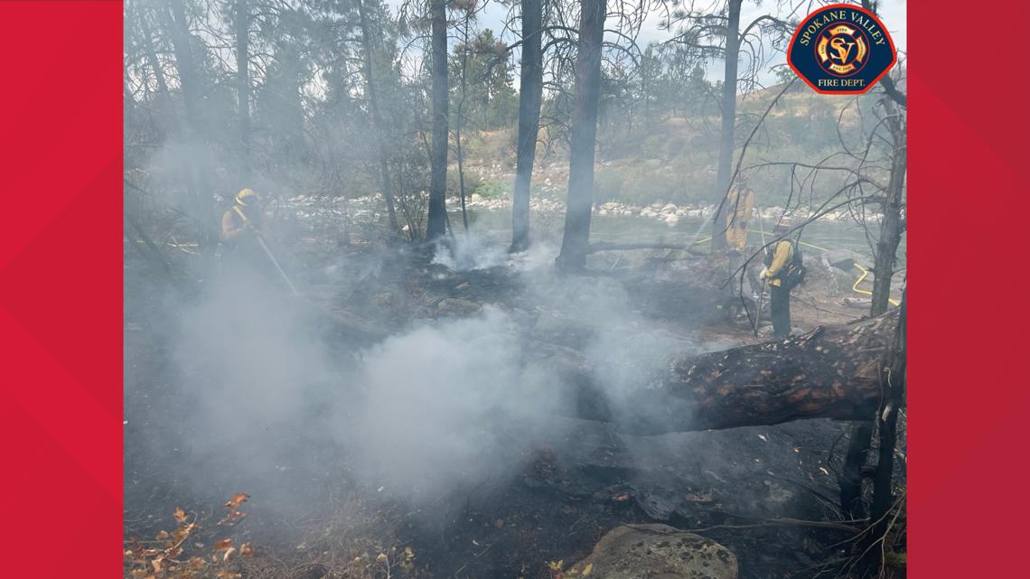 Multiple brush fires burning near Spokane Valley Mall | krem.com