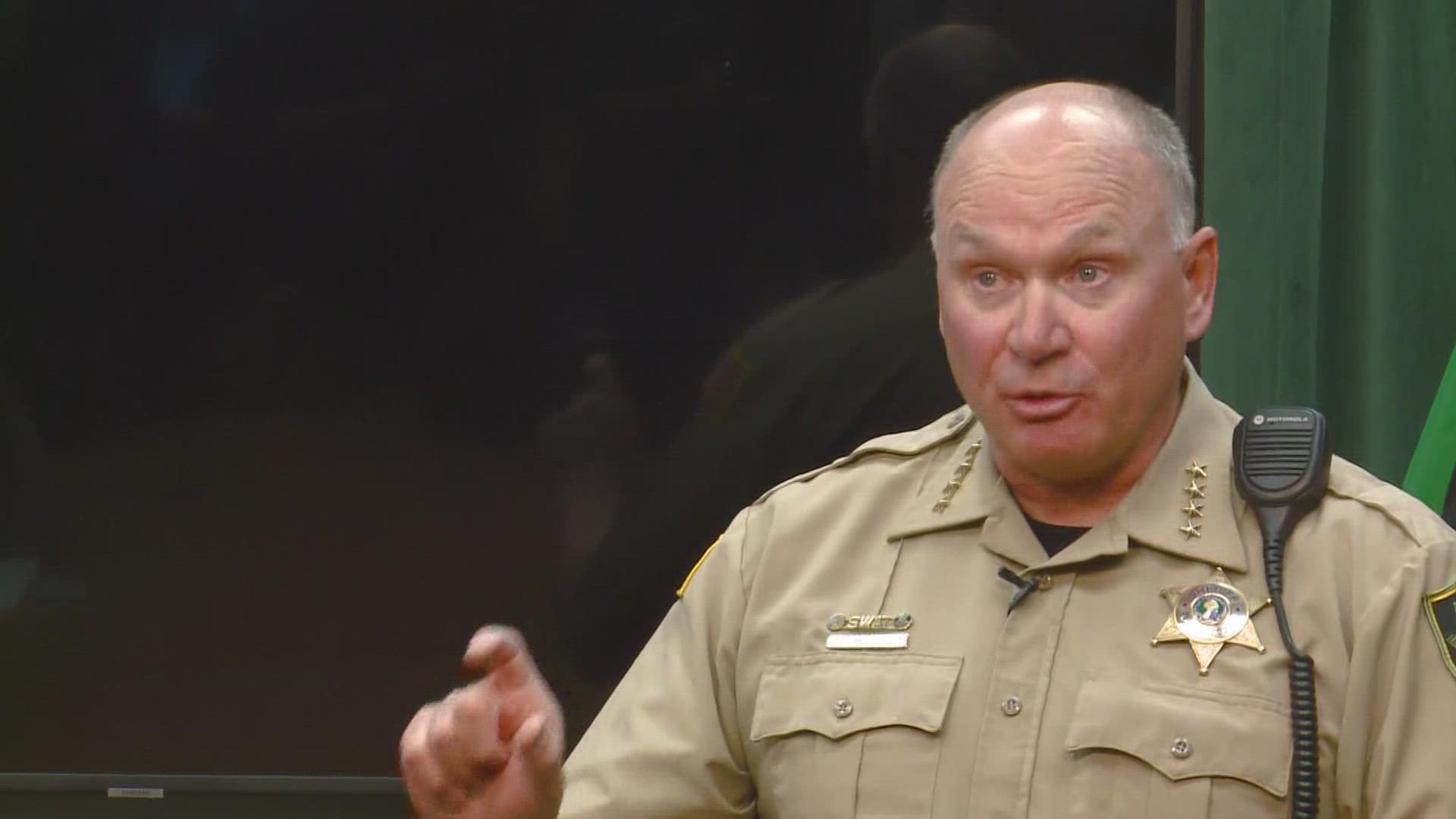 Spokane County Sheriff Ozzie Knezovich talked about his plan to clear out a homeless camp along I-90 and Freya in Spokane after sending a letter to WSDOT.