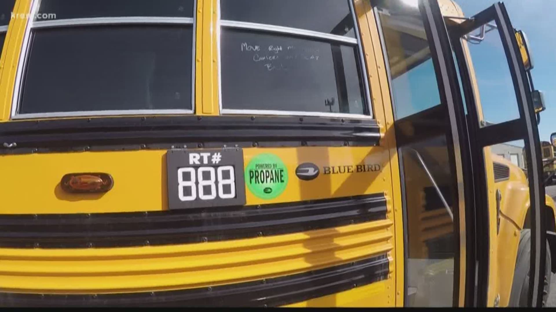 KREM Reporter Amanda Roley spoke with Spokane's Durham Bus Services, which provides school buses for SPS, about their new propane-powered buses.