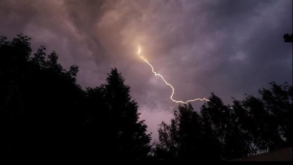 Spokanearea thunderstorms brought hail, lightning and heavy rain