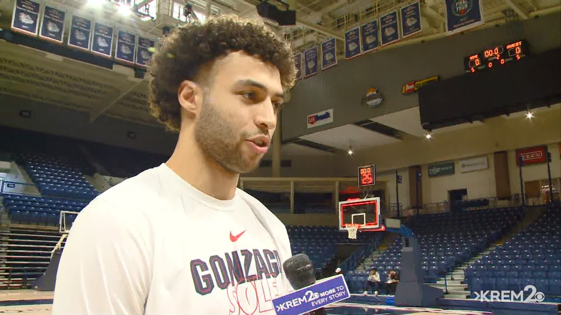 Gonzaga forward Anton Watson talks with KREM 2 sports about the NCAA Tournament and his bigger role with the team.