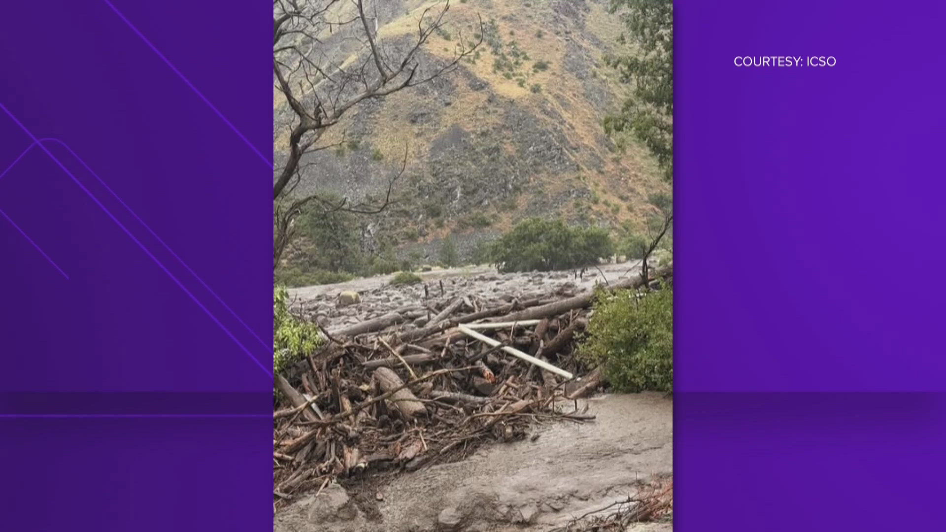 Highway 95 remains closed at a landslide site, but a detour for small vehicles is now available.