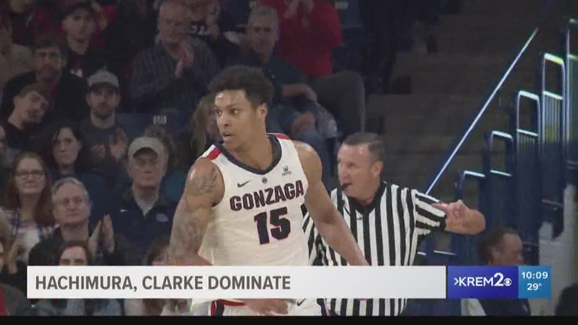 Zags post a record 61-point margin of victory in win