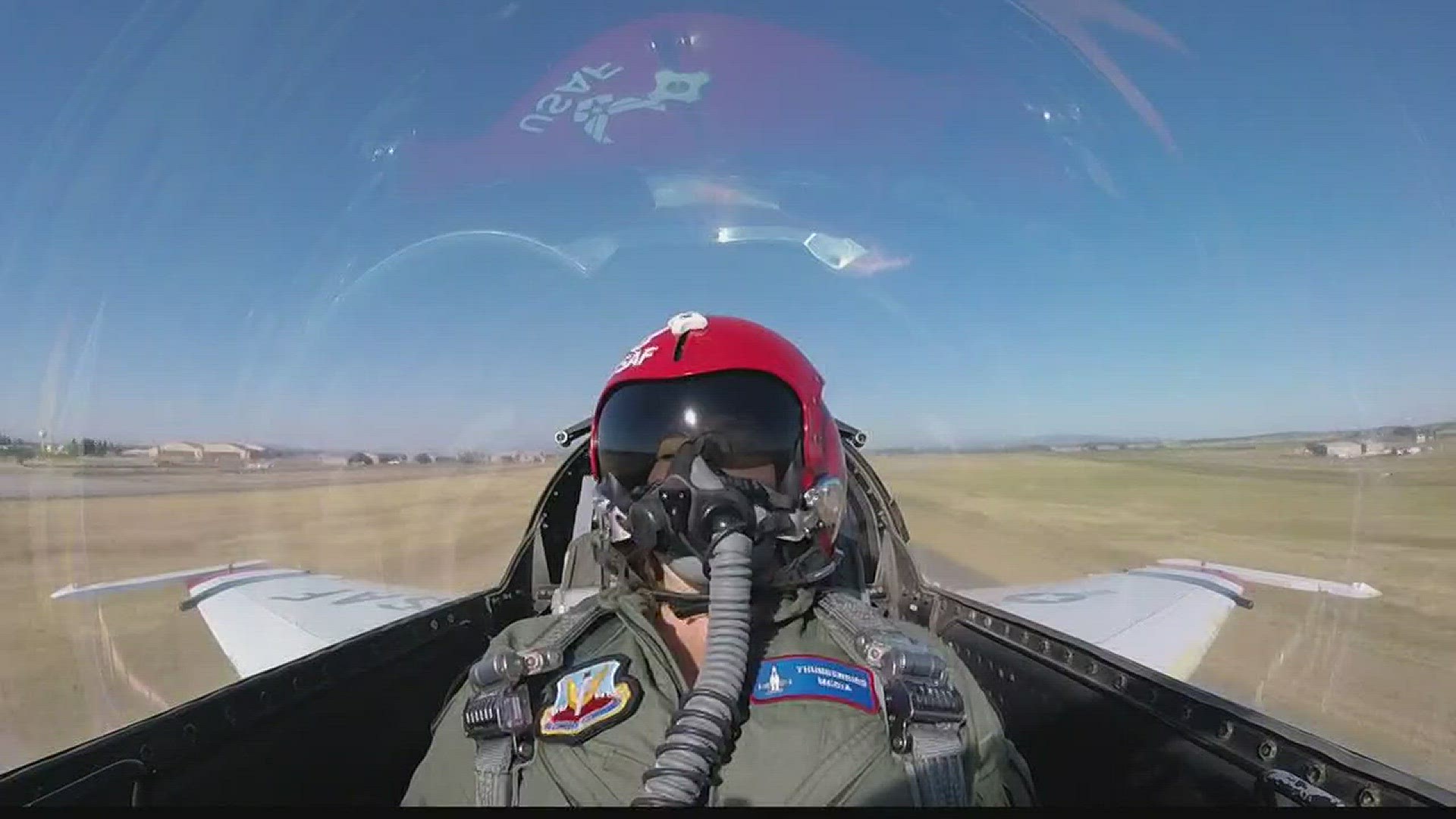 KREM 2's Laura Papetti took a ride in a jet wit the Thunderbirds before Skyfest.