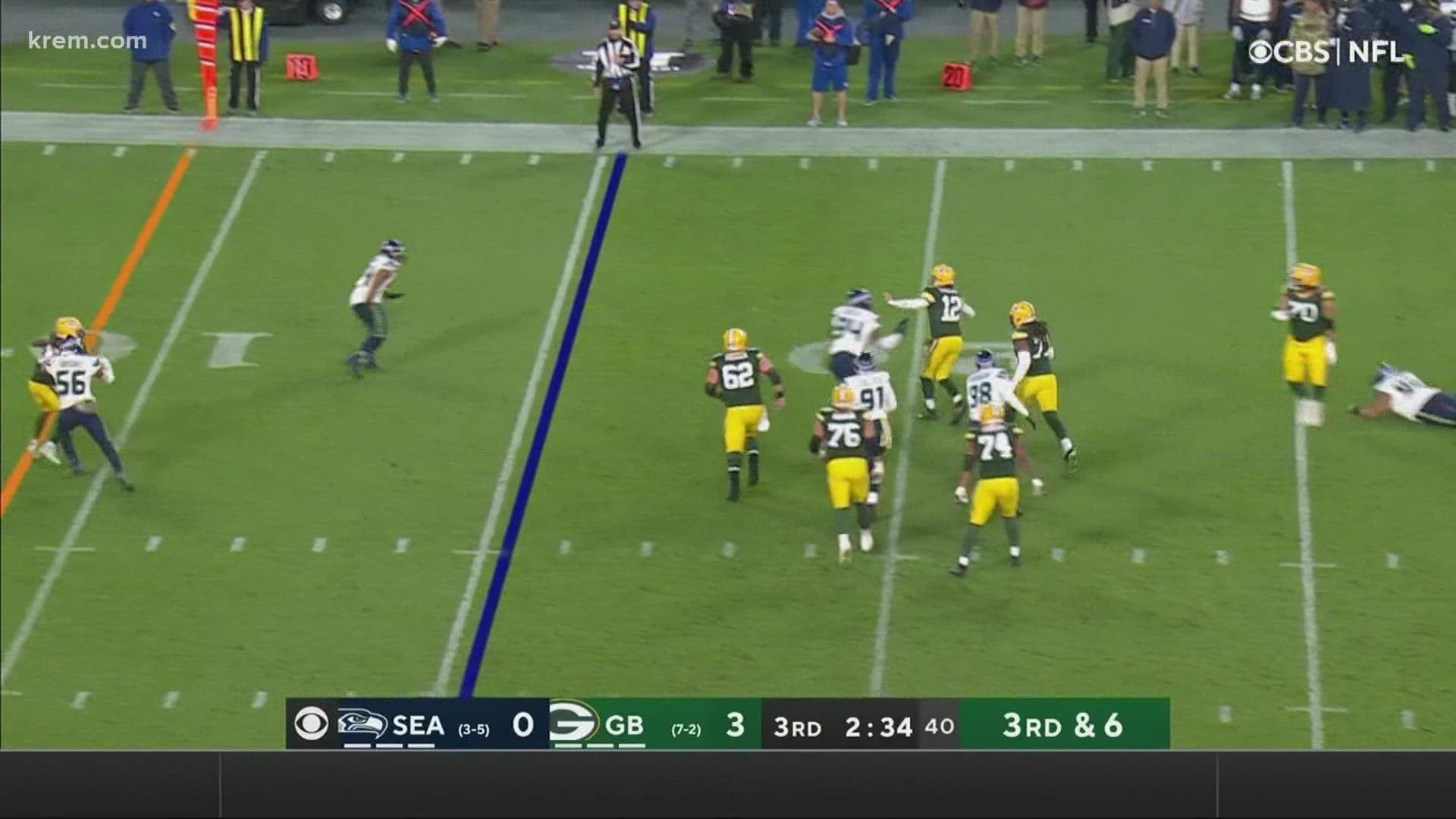Russell Wilson couldn't penetrate the Packers' defense in his first game back from his injury.