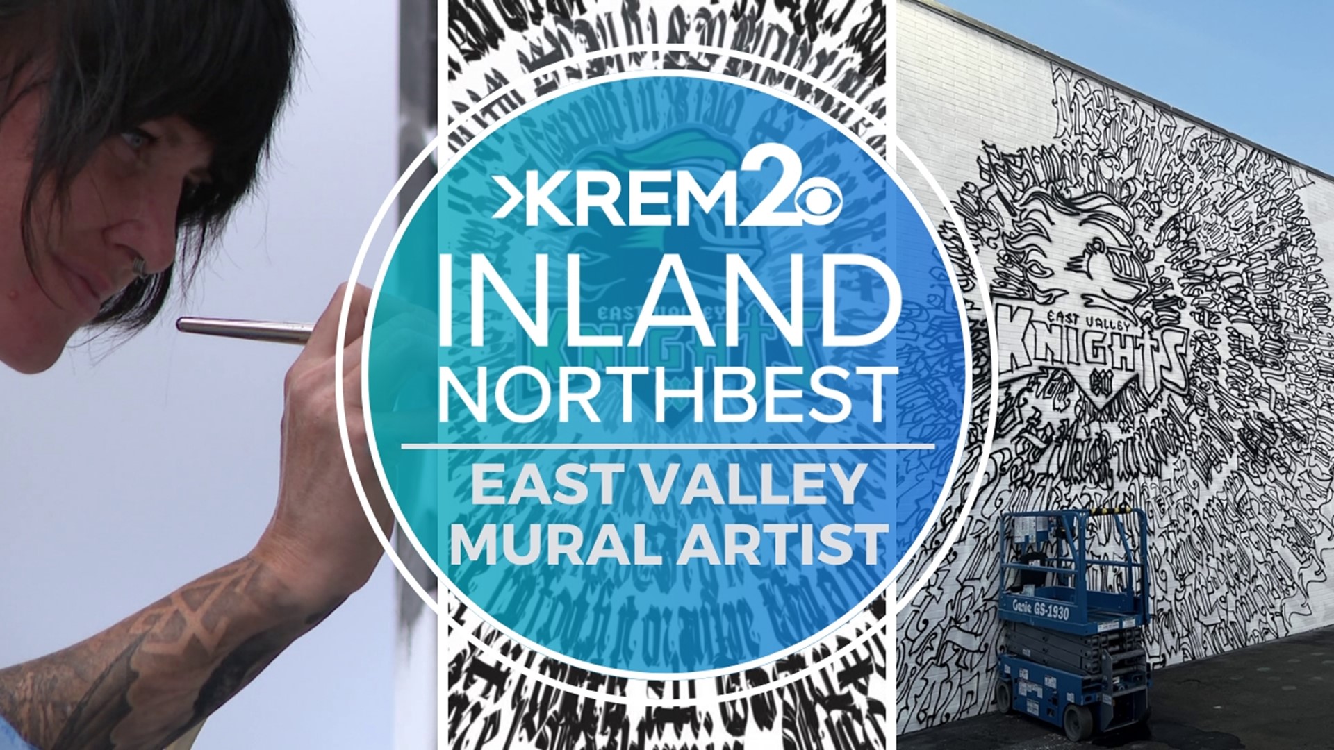 Ariel Sopu is a teacher at EWU and a third generation Knight who is behind the mural that will bring more spirit for the upcoming school year at East Valley.