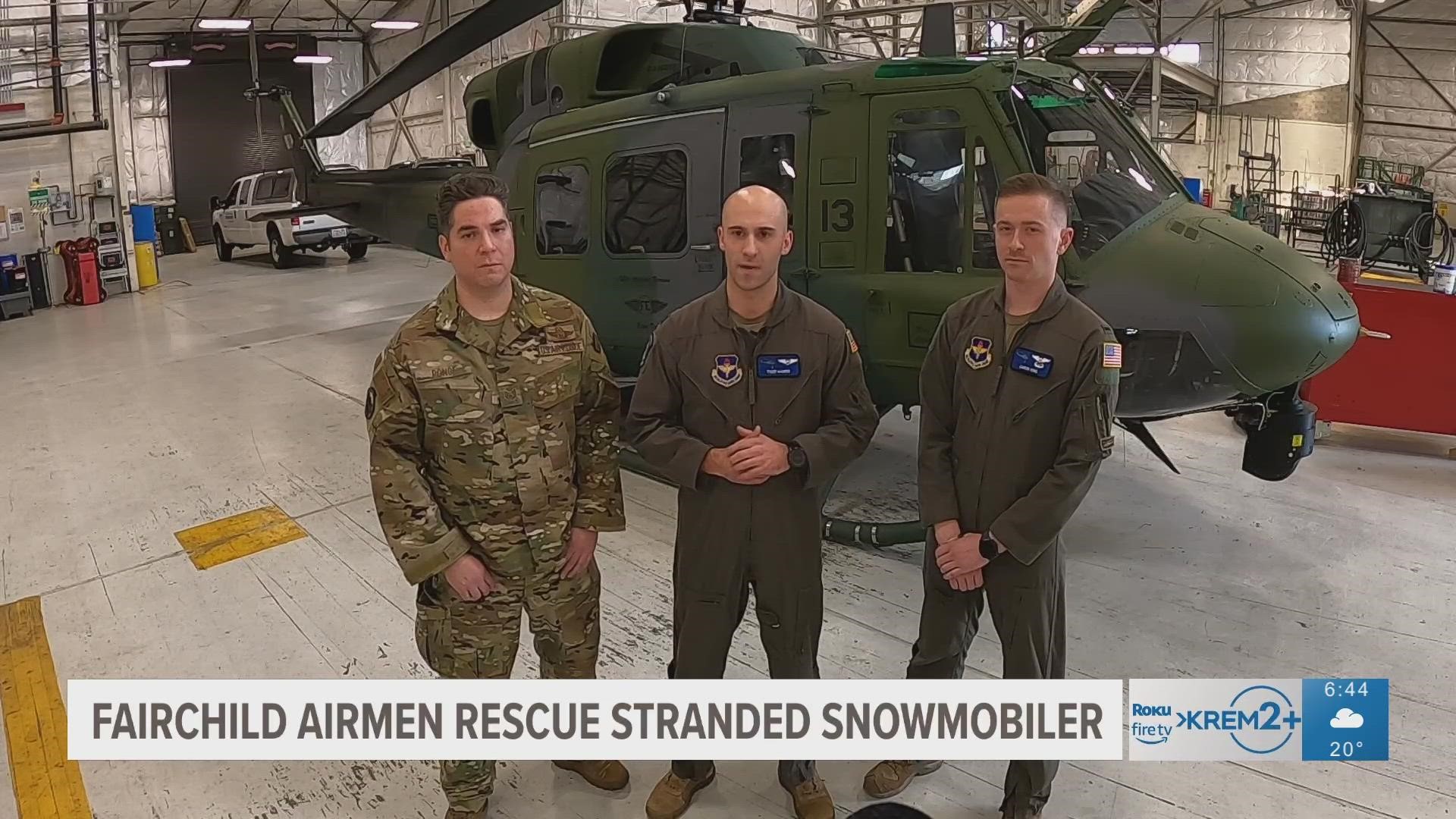 KREM 2 Photojournalist Dave Somers sat down with the airmen to talk about the training it takes to undergo daring rescue flights.