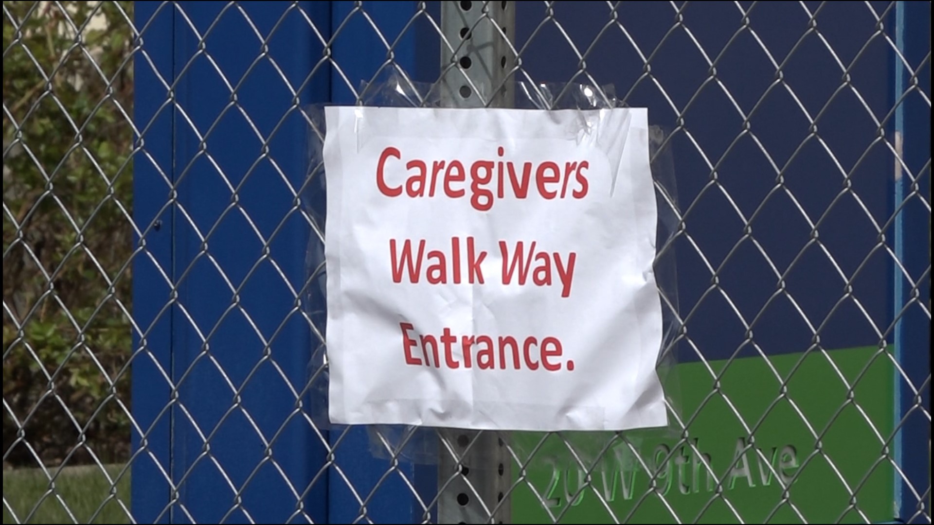 Fences were put up around Providence property ahead of the scheduled strike.