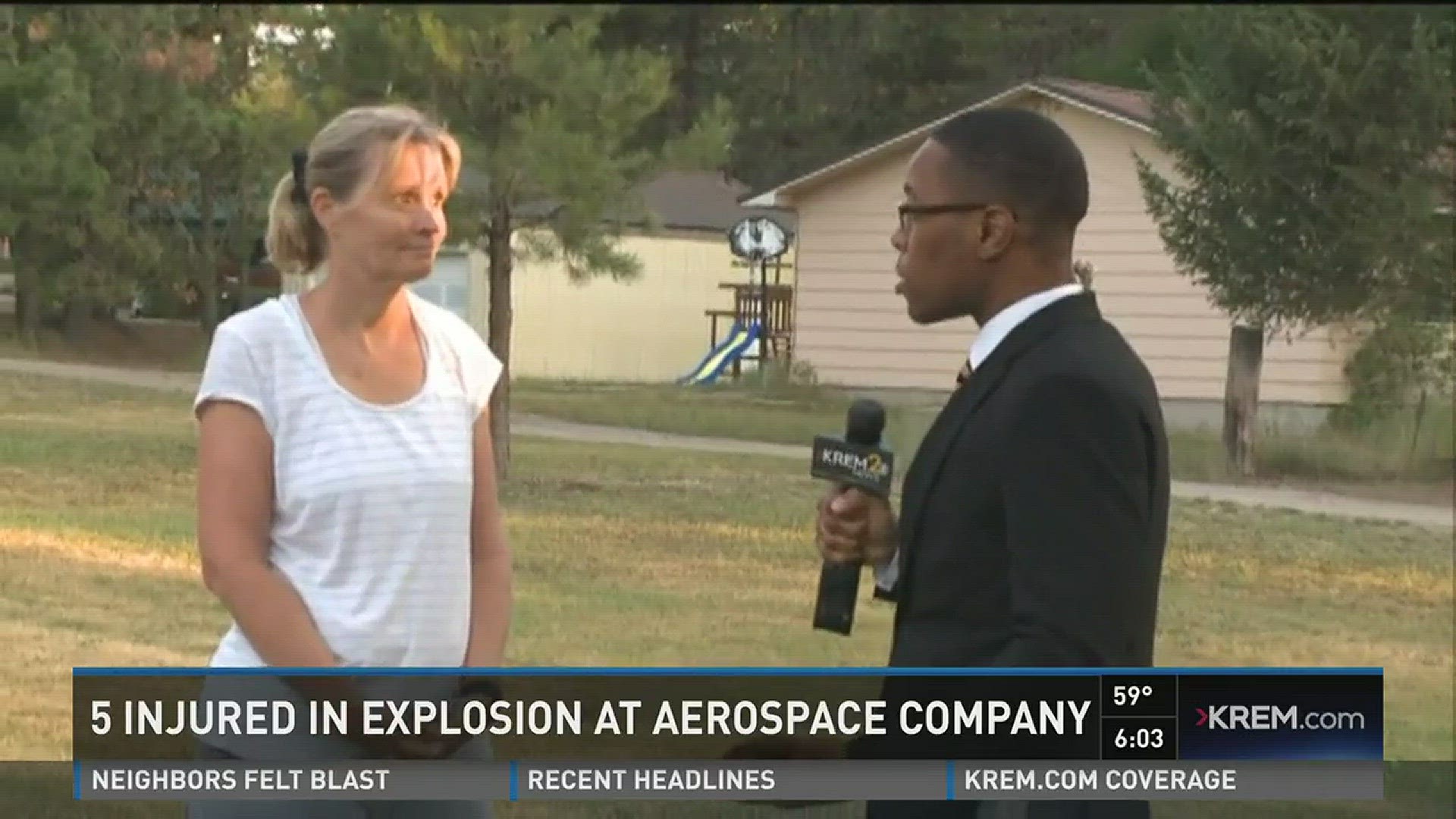 Newport residents spoke with KREM 2's Raishad Hardnett on Wednesday about their reactions to the explosion at an aerospace plant.