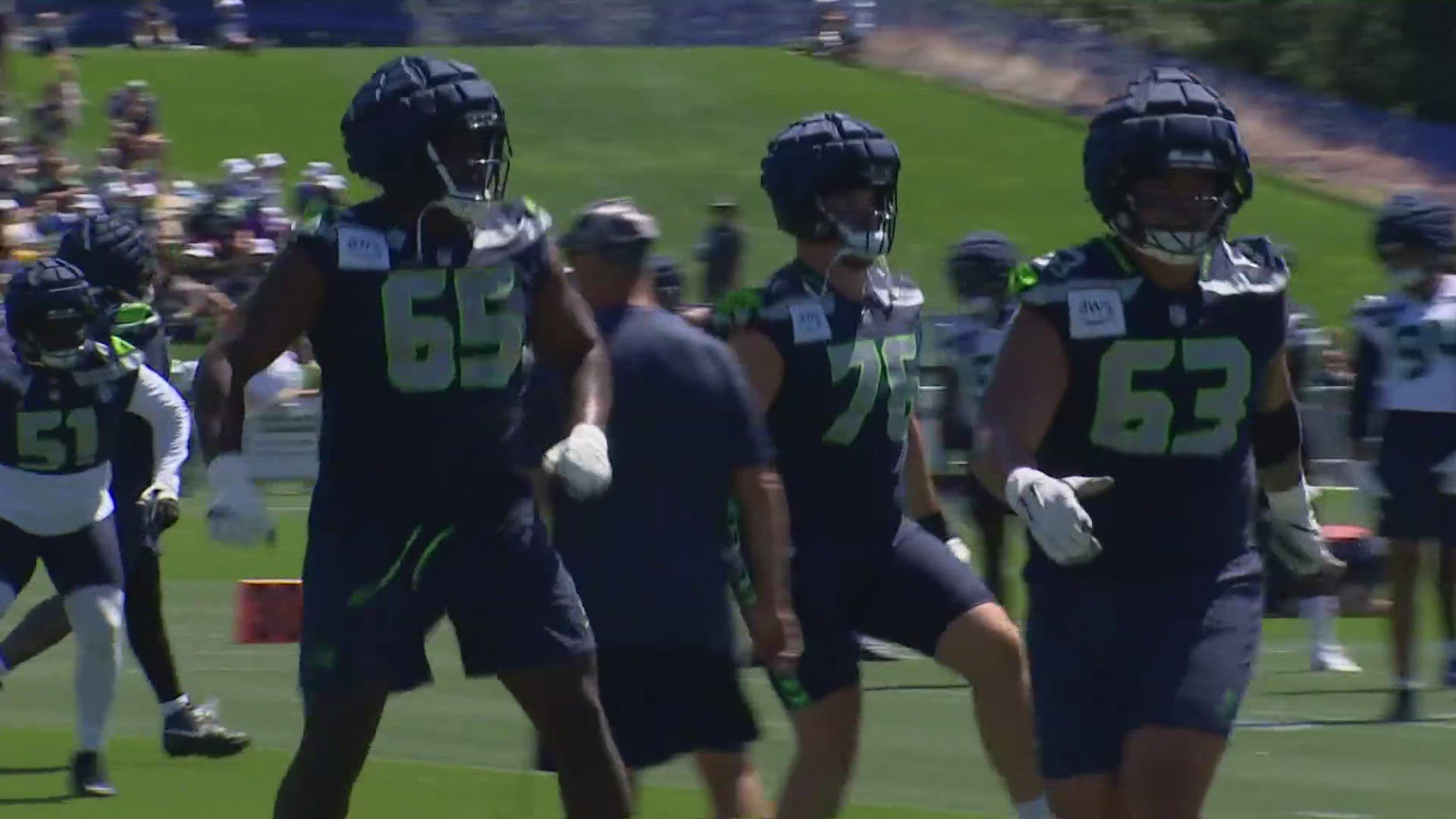 This year's Seahawks training camp began in Renton and fans gathered to catch a glimpse of their favorite players.