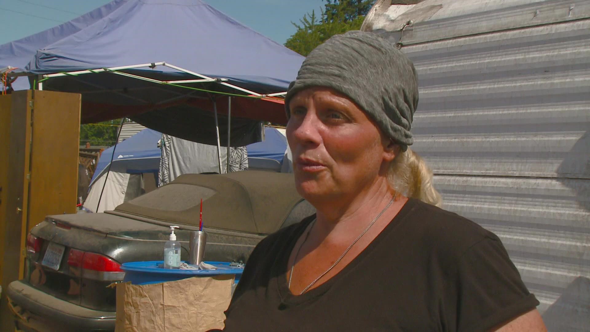 KREM 2 spoke with some of the people living at the homeless encampment near I-90 and Freya, and the reaction to the new shelter was mixed.