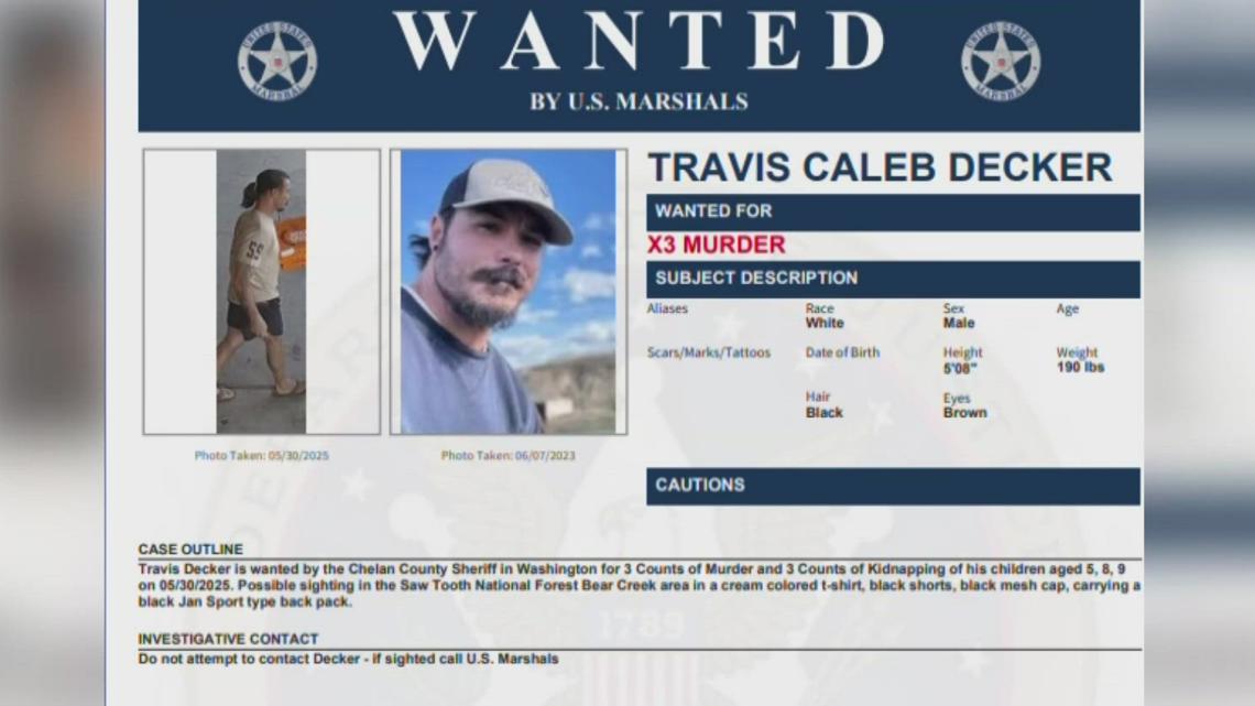 Travis Decker manhunt focuses on Idaho's Sawtooth National Forest ...