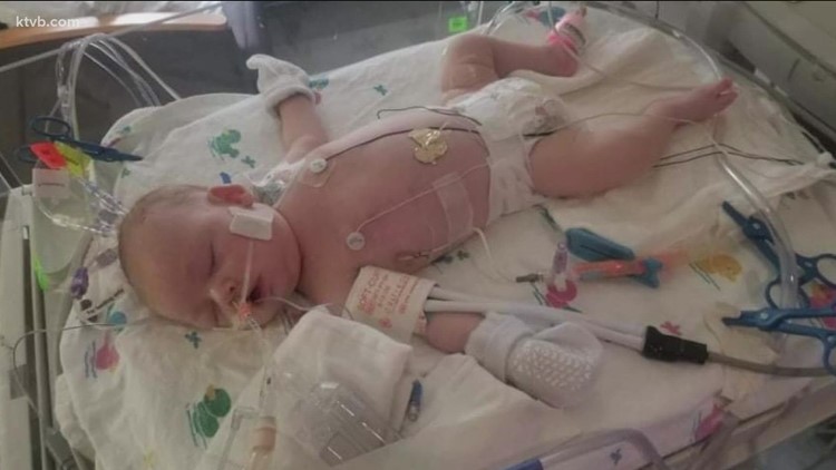 Idaho newborn with COVID-19 fighting for her life in the hospital