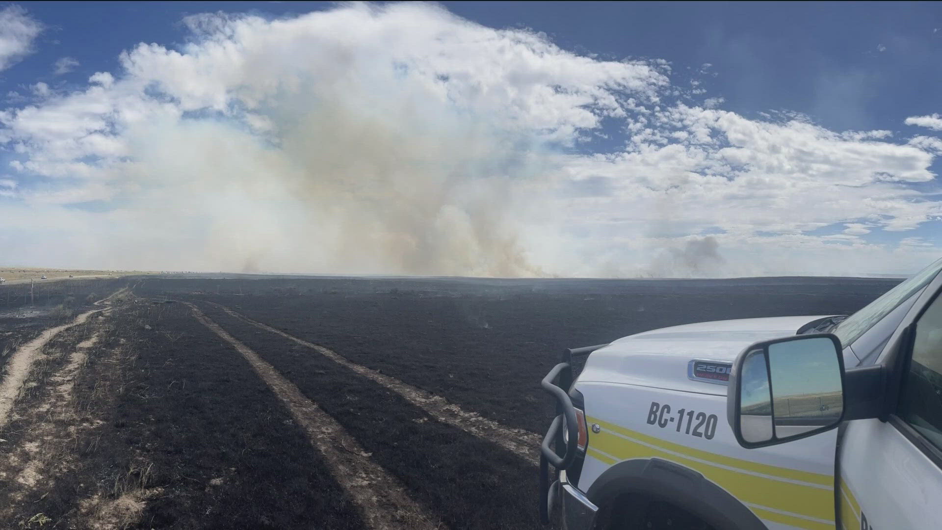 Crews contained the fire around 1 a.m. Sunday after it burned an estimated 8,902 acres. BLM said an outbuilding was lost in the fire. 
