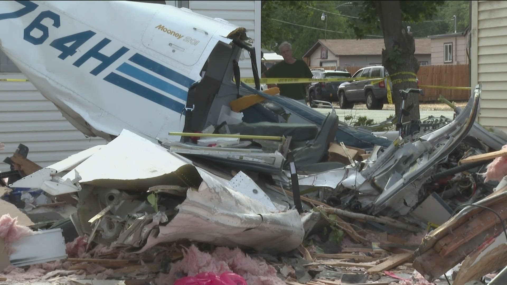 A 23-month-old boy died at the hospital after the crash.