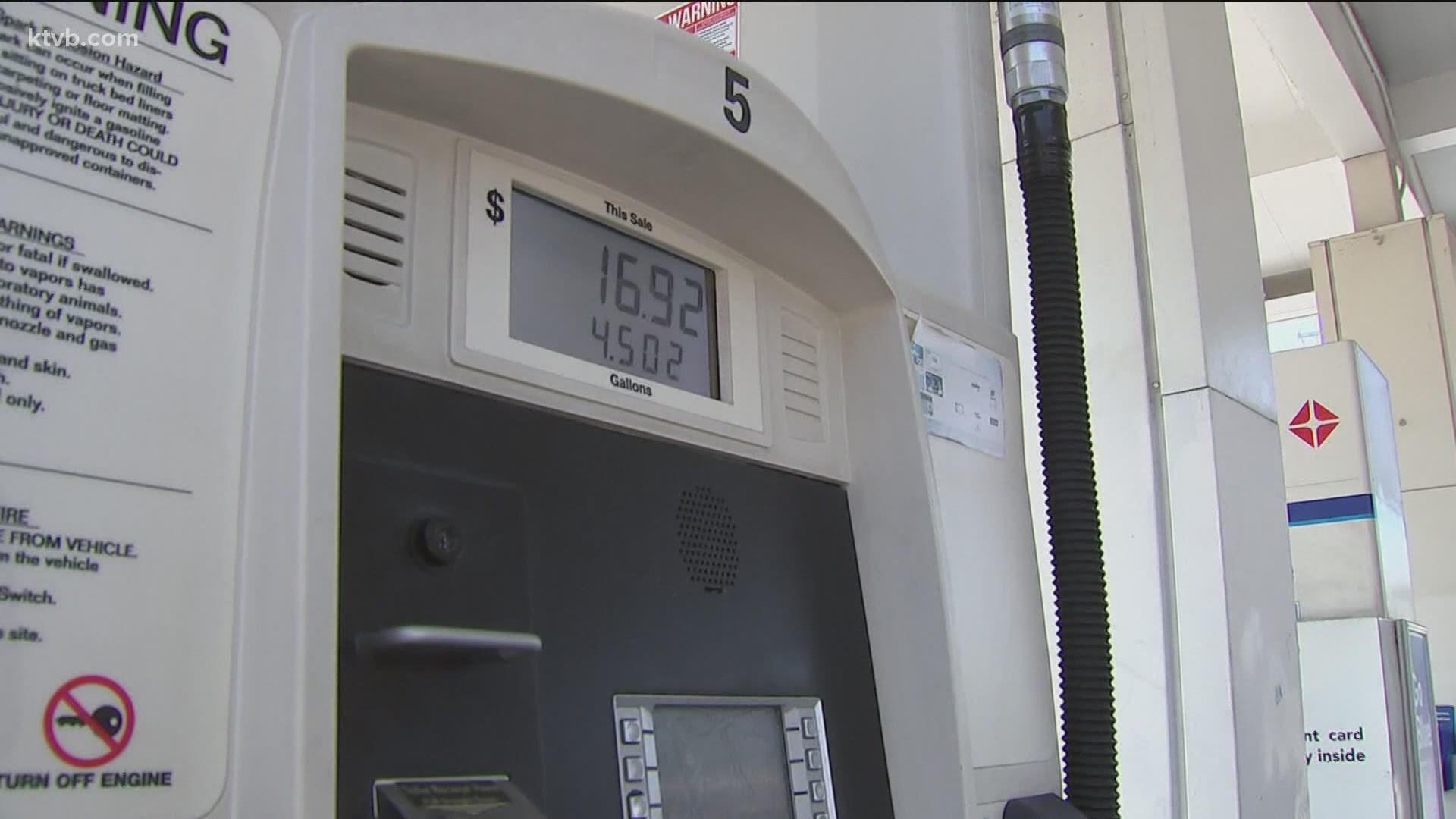AAA Idaho says the price at the pump is 23 cents higher than the national average.