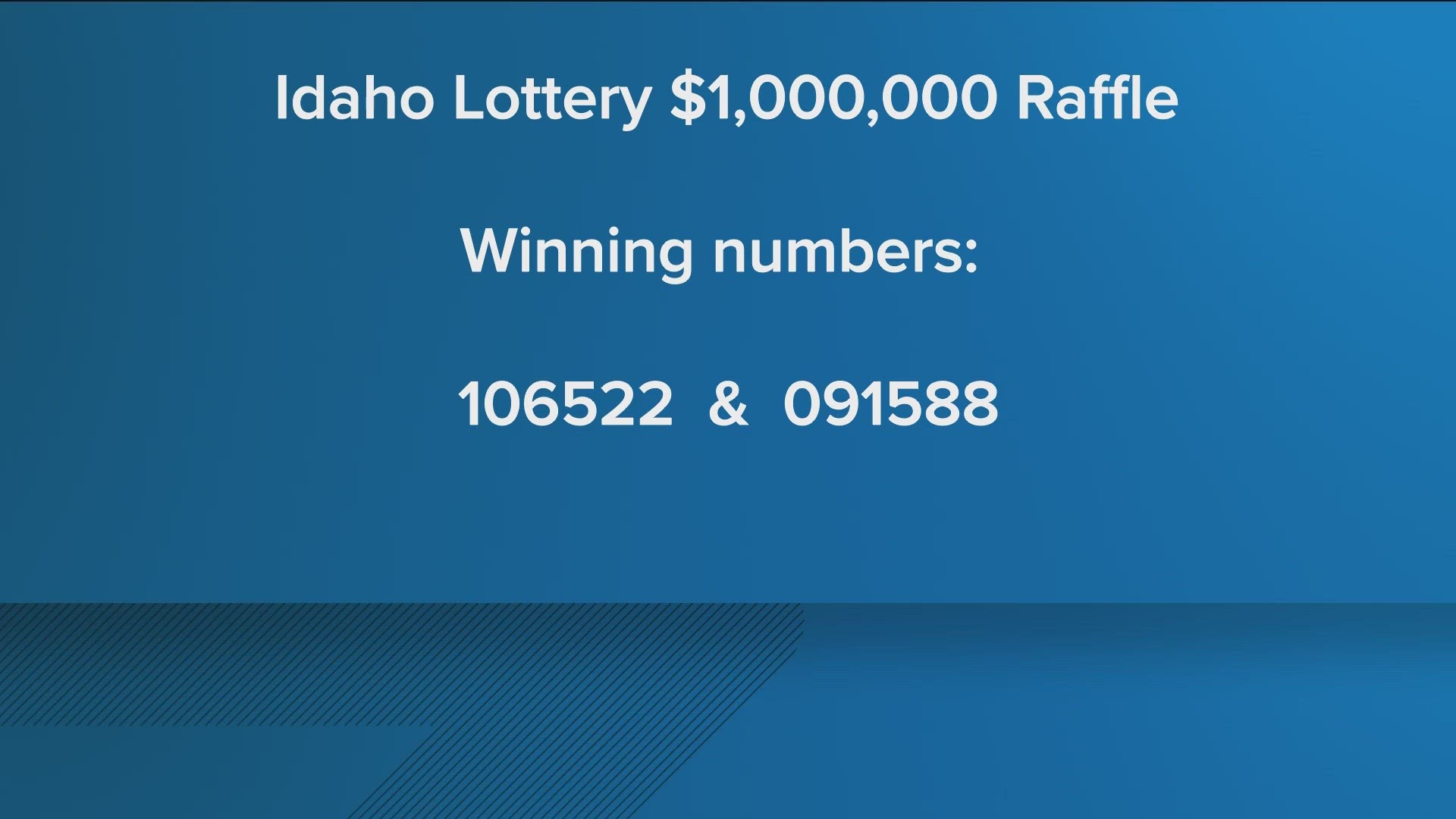 This year, two Idahoans will win the $1M grand prize. For those who didn't win, check your ticket because there are other chances to win cash prizes.