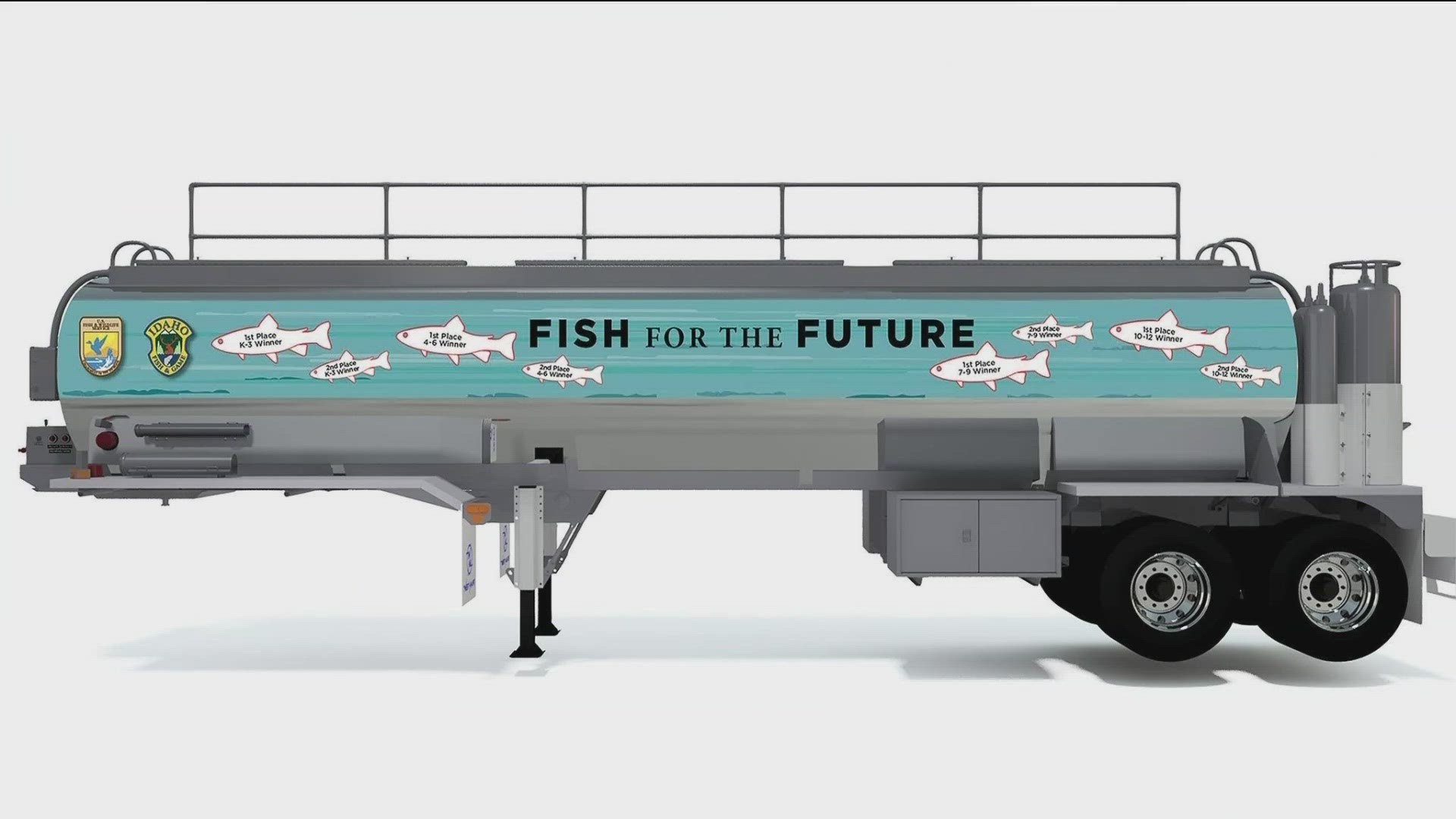 The contest is to update logos for fish transportation tanks.