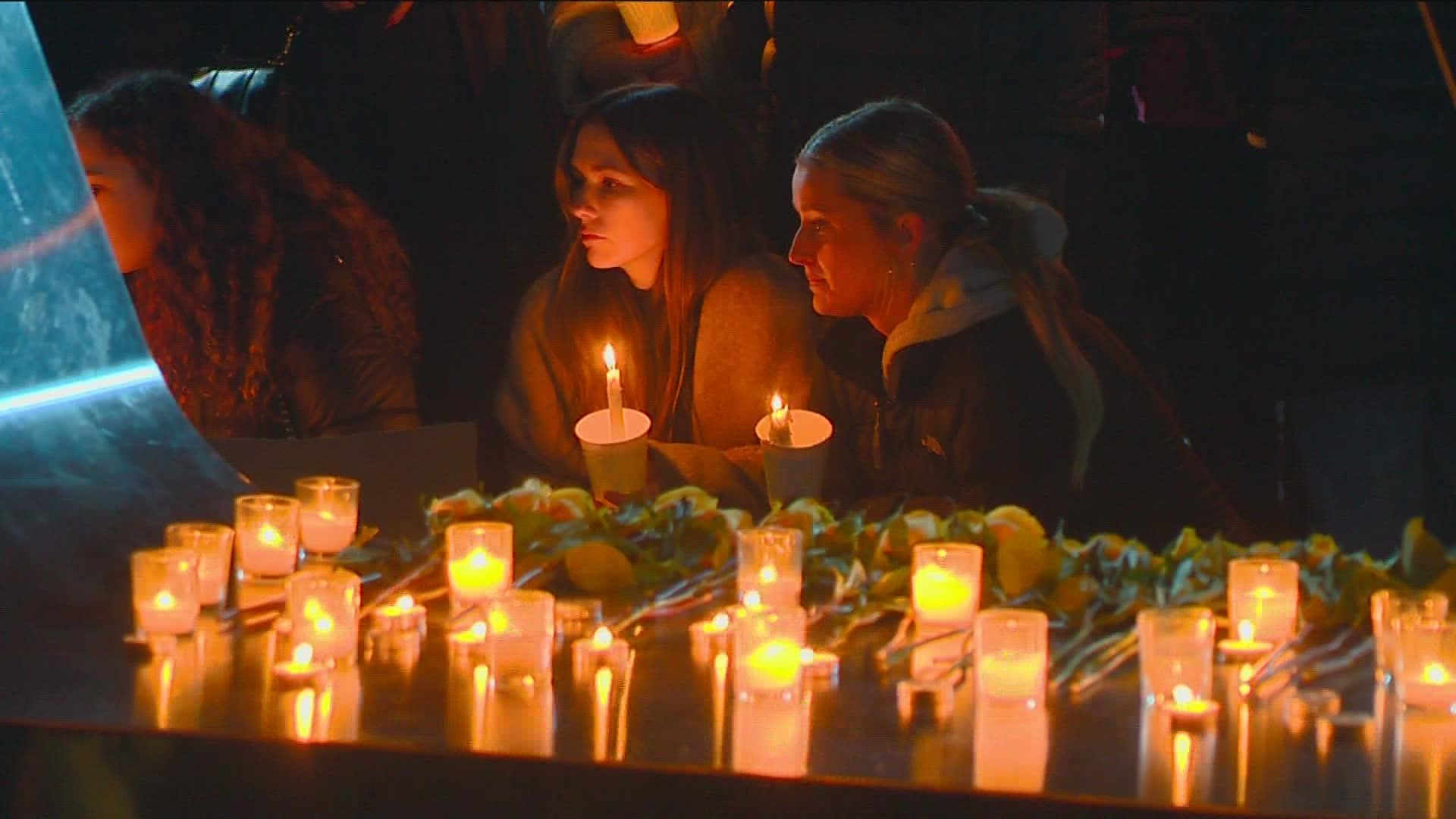 Hundreds of people attended a candlelight vigil Thursday at Boise State to honor the lives of the four University of Idaho students murdered.
