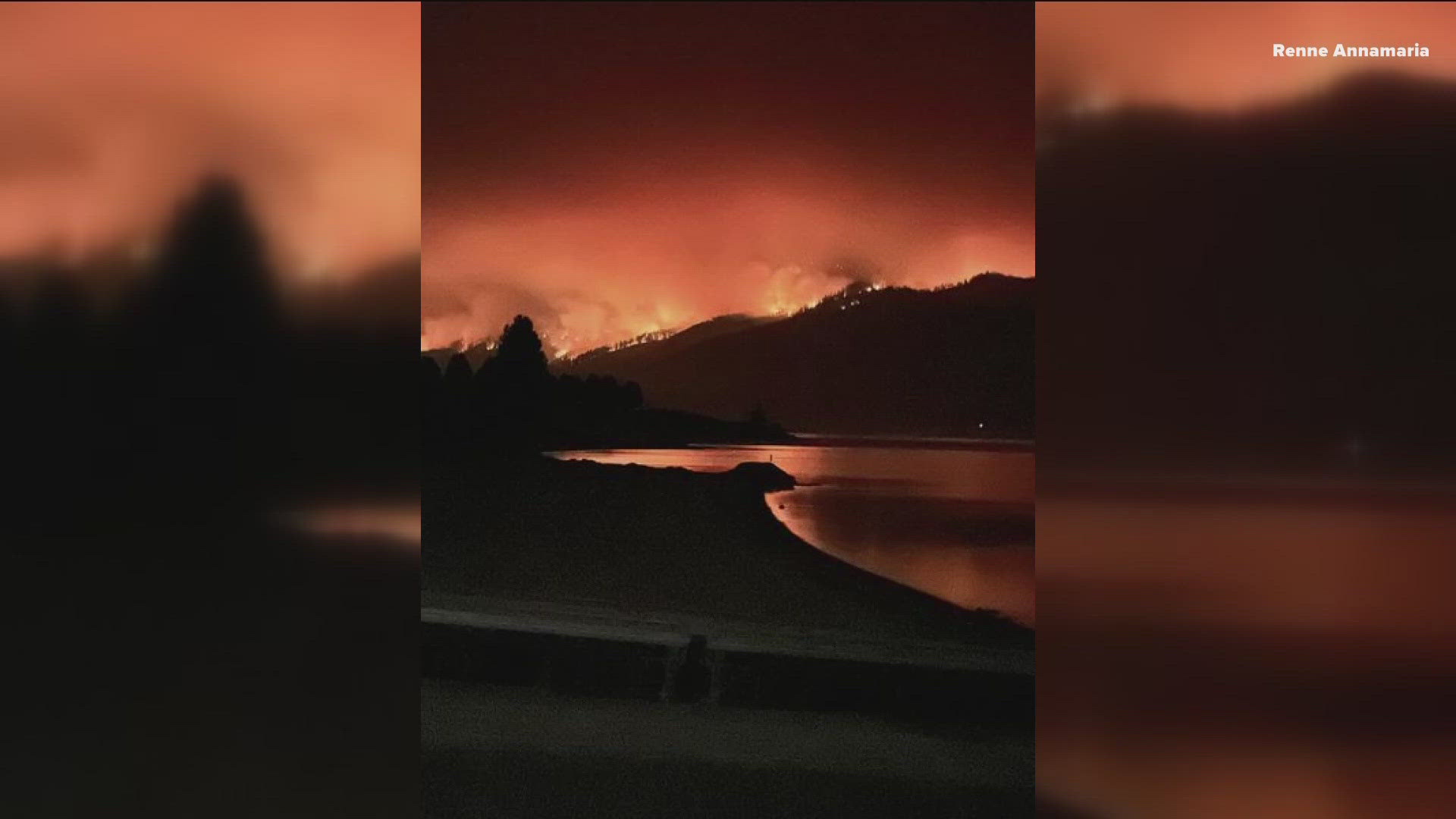 The fire is near Ola, Idaho, and firefighters are asking people to avoid several roads in the area.