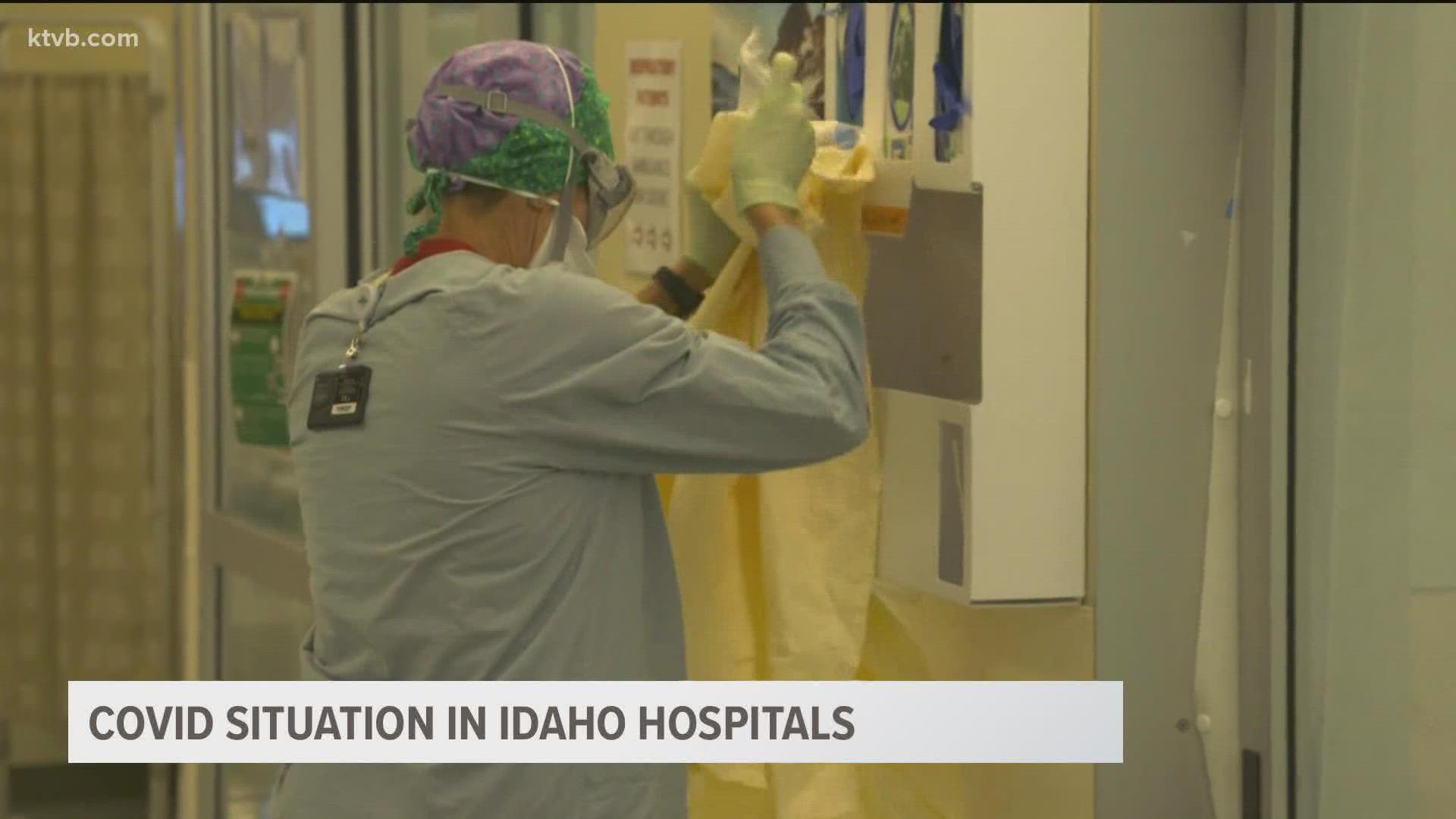 Leaders at Saint Alphonsus and St. Luke's say their hospitals will soon be overwhelmed if the COVID case surge continues at its current pace.