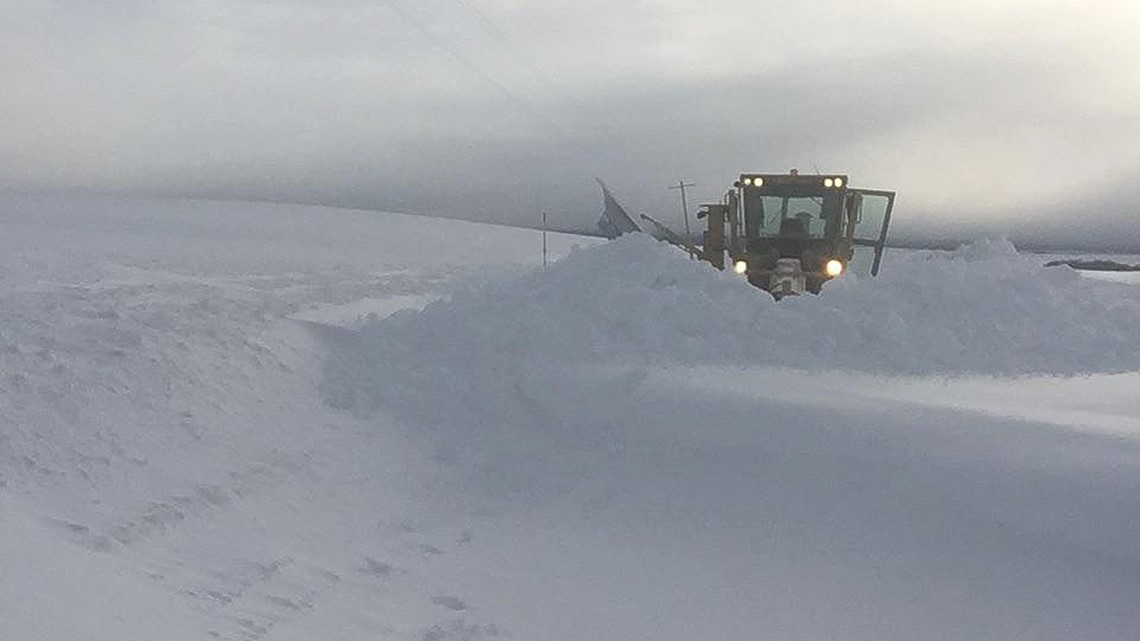 Idaho plow driver clears highway to help pregnant woman reach hospital